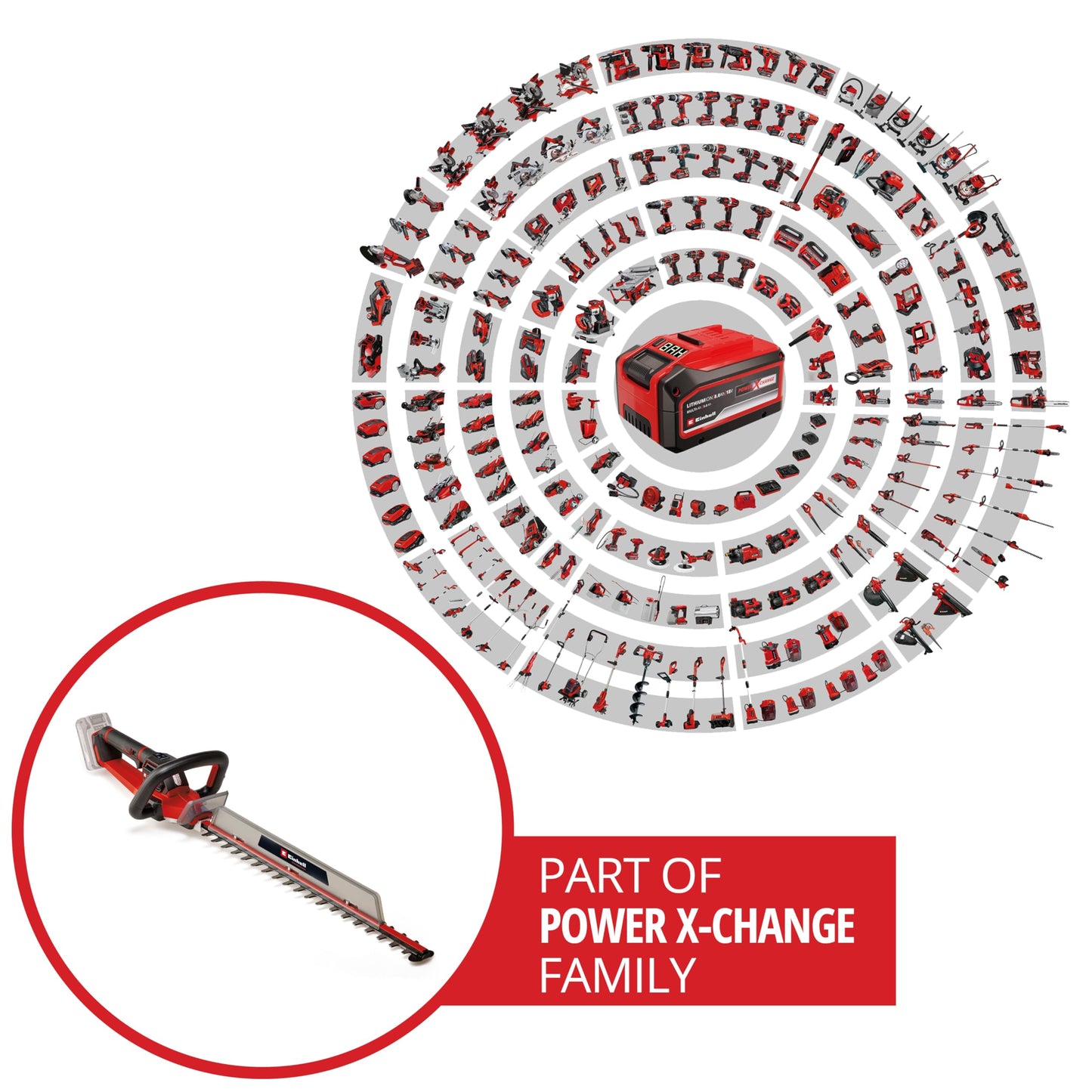 Einhell Professional cordless hedge trimmer GP-CH 18/61 Li BL-Solo Power - 3410935