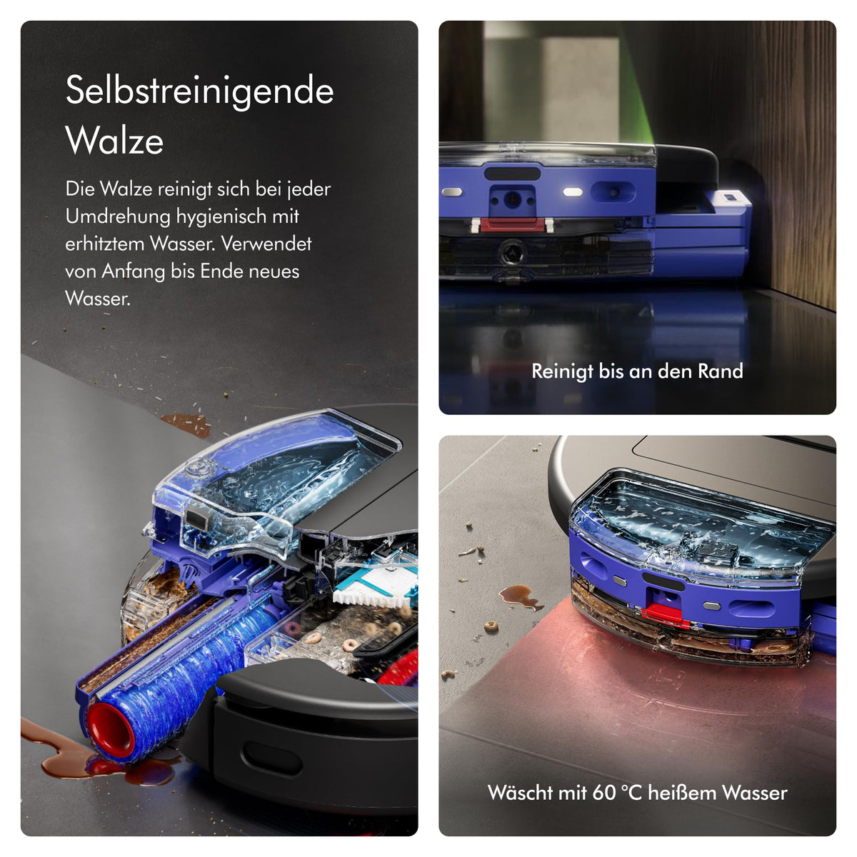Dyson Spot+Scrub™ AI Robot Vacuum Cleaner, Self-Emptying, Wet Roller - RB05-AA