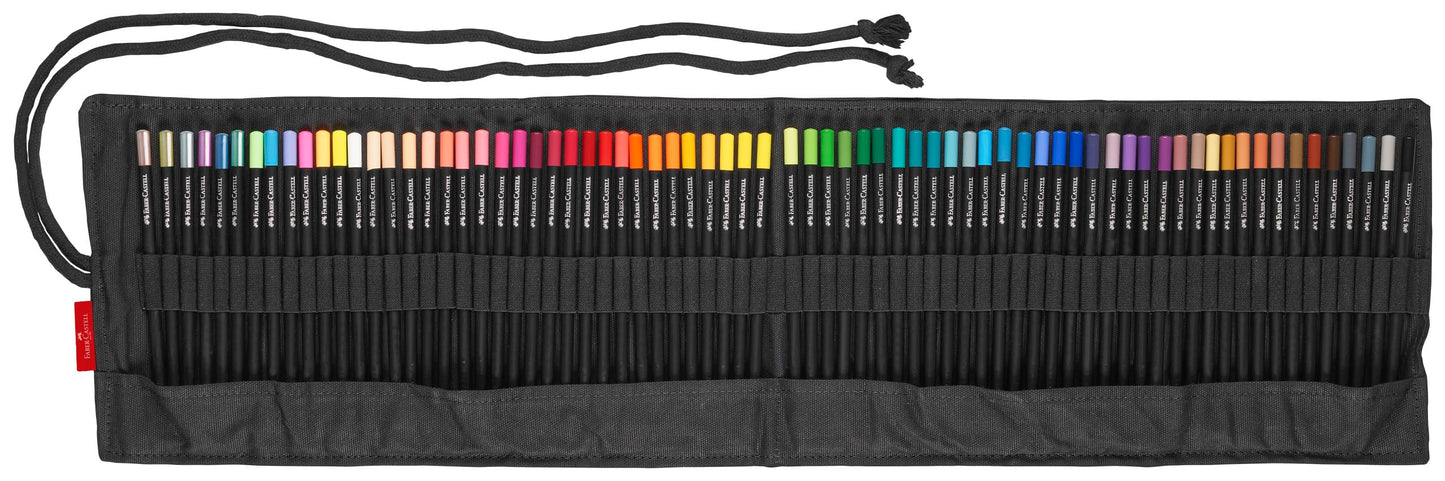 Faber-Castell - Colored pencil set Black Edition 72 pieces in a pencil roll - FC116418