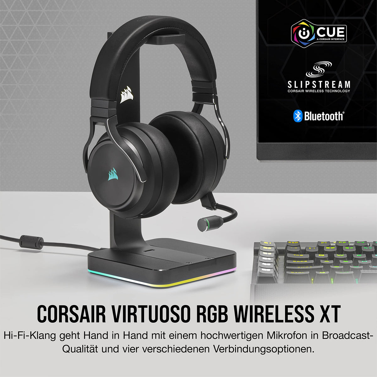 Corsair Virtuoso RGB Wireless XT Multi-platform Gaming Headset - Slate - CA-9011188-EU