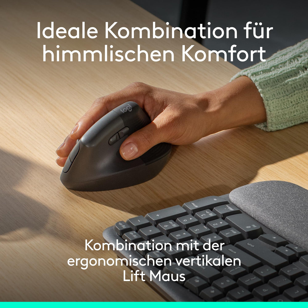 Logitech Wave Keys wireless ergonomic keyboard - 920-012283