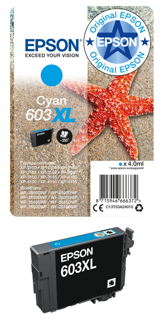 Epson 603XL Cyan (C13T03A24010)