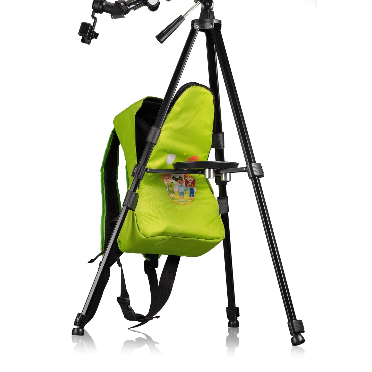 Bresser Junior Children's Telescope 70/400 refracting telescope for children aged 8 and over, astronomy beginners, telescope with backpack, accessories & smartphone holder, night sky observation green - 8850610B4K000