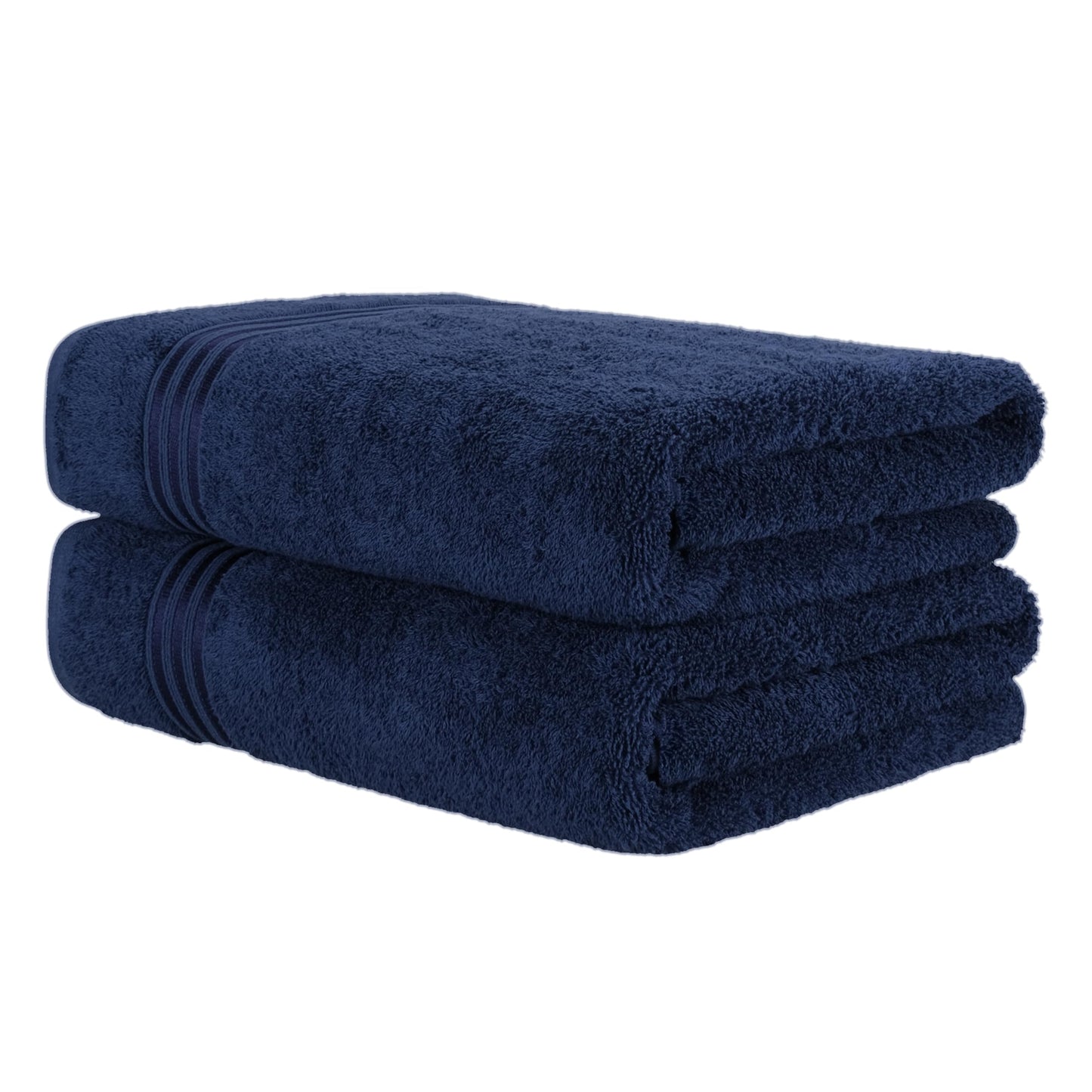 Hammetex sauna towels 80x200 cm set of 2 - extra large shower towels - 100% cotton terry - Oeko-TEX certified - soft, absorbent - with hanger, dark blue - RN335
