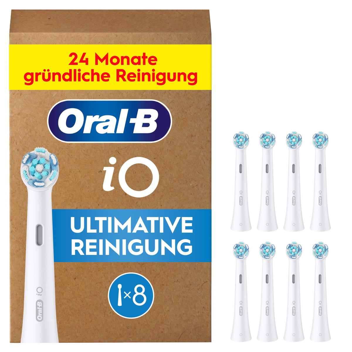 Oral-B iO Perii de schimb curățare ultimativă, alb, 8 bucăți - 4210201434818