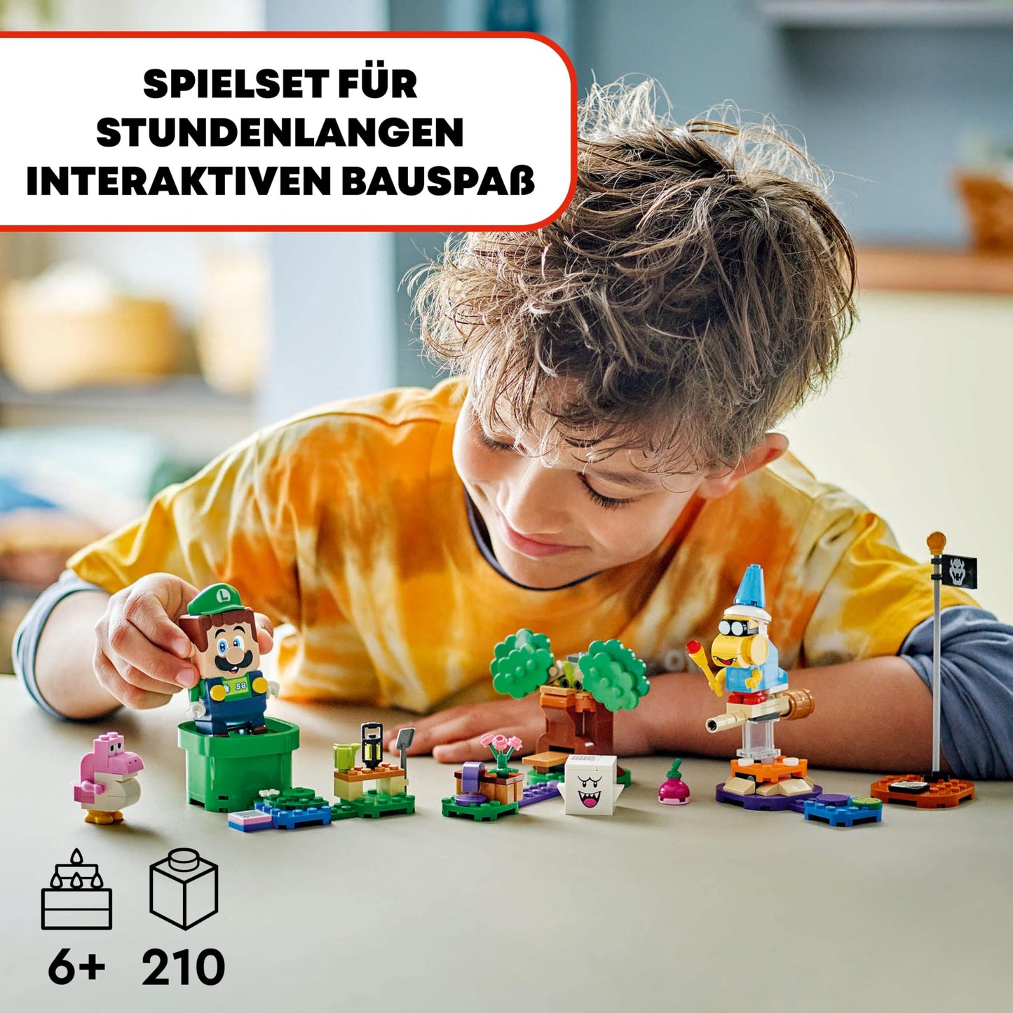 LEGO Super Mario Adventure with Interactive Luigi, Nintendo Gift for Boys, Girls and Gamers Ages 6+, Adventure Playset for Kids with Pink Baby Yoshi 71440