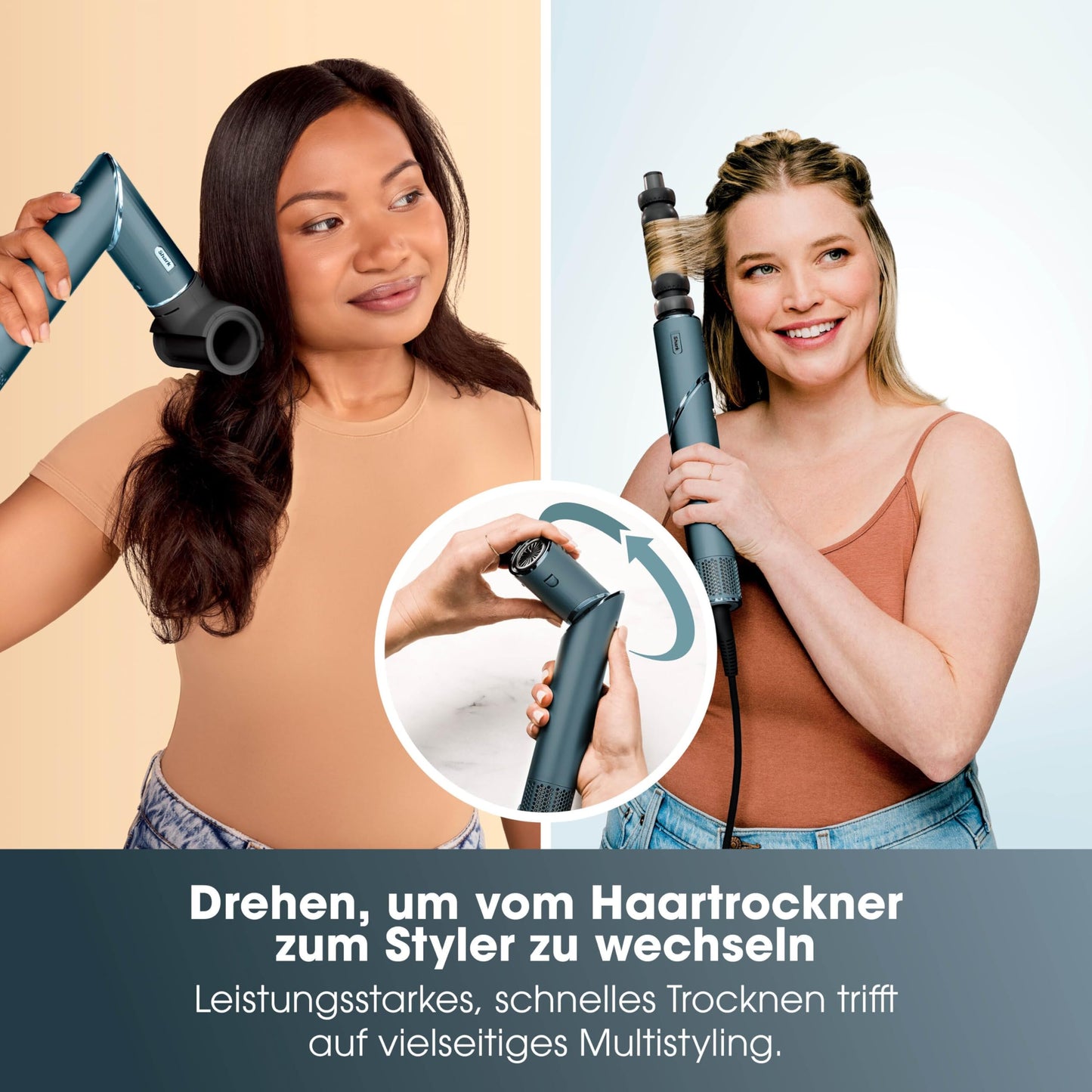 Shark FlexStyle Limited Edition Teal 5-in-1 Hair Styler & Dryer Gift Set, Curl Attachments, Finishing Attachment, Oval Brush, Concentrator, Hair Clip, Storage Bag, HD456TLEU
