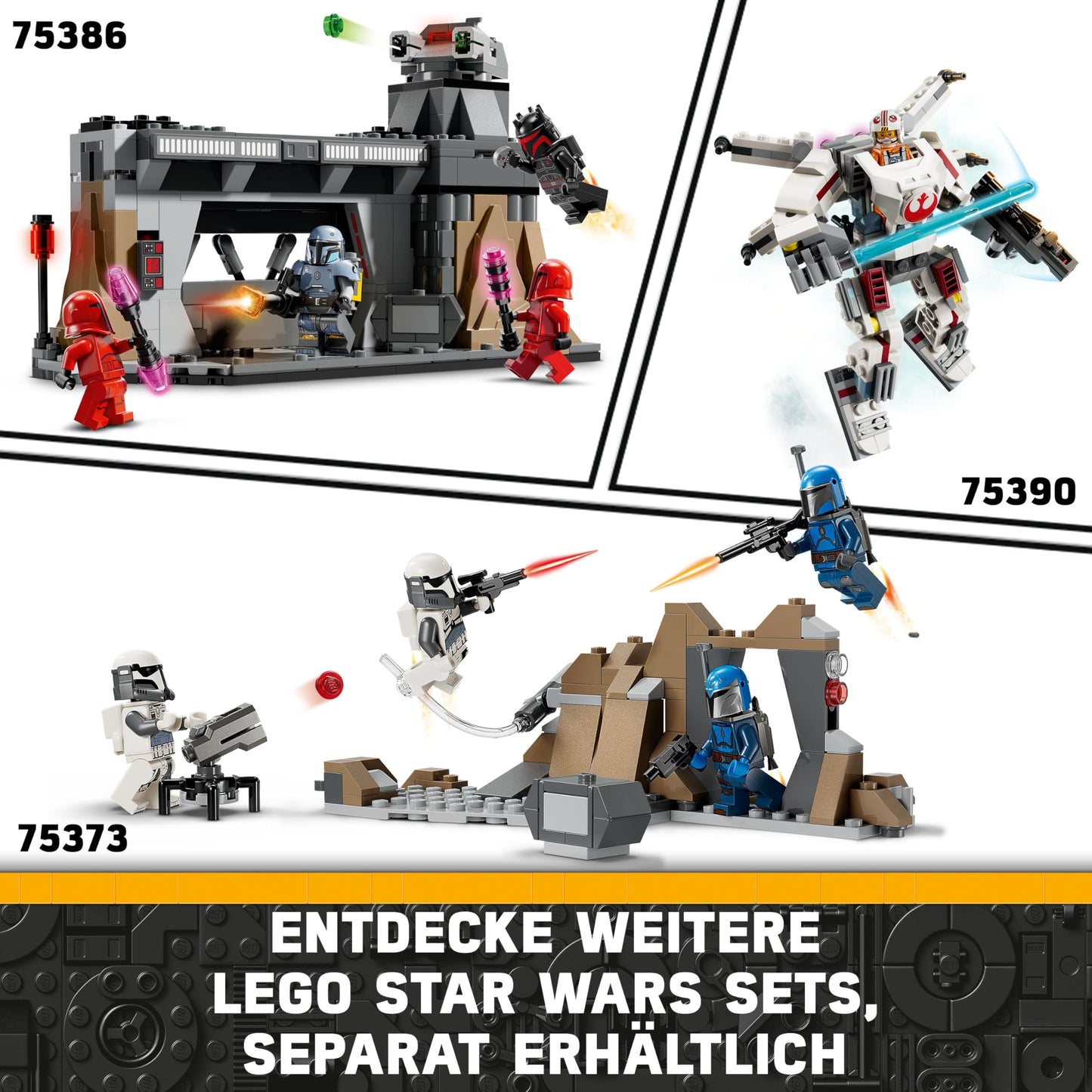 LEGO Star Wars Captain Rex Y-Wing Microfighter, buildable toy starship bricks to collect, gift idea for boys and girls aged 6 and up 75391