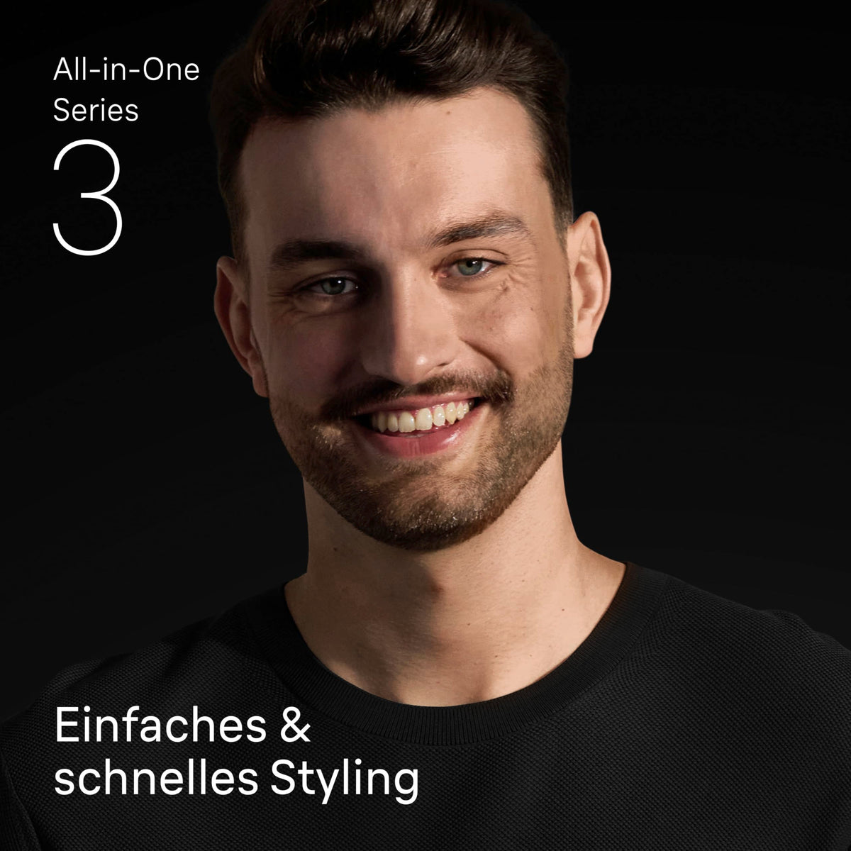 Braun All-in-One Series 3 Multigroom, 8-in-1 Trimmer, AIO3535n, Schwarz