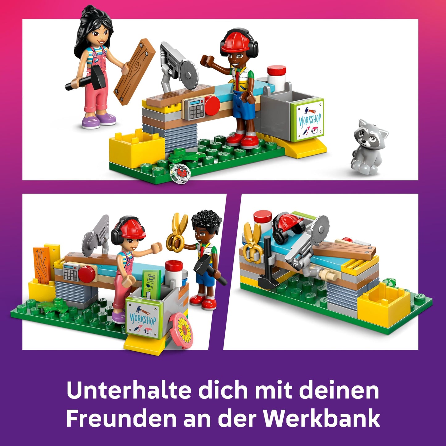 LEGO Friends Tree House - Building playset with 2 animal figures, 4 minifigures, a garden and toy food accessories - Popular gift for girls and boys aged 8 and over - 42652
