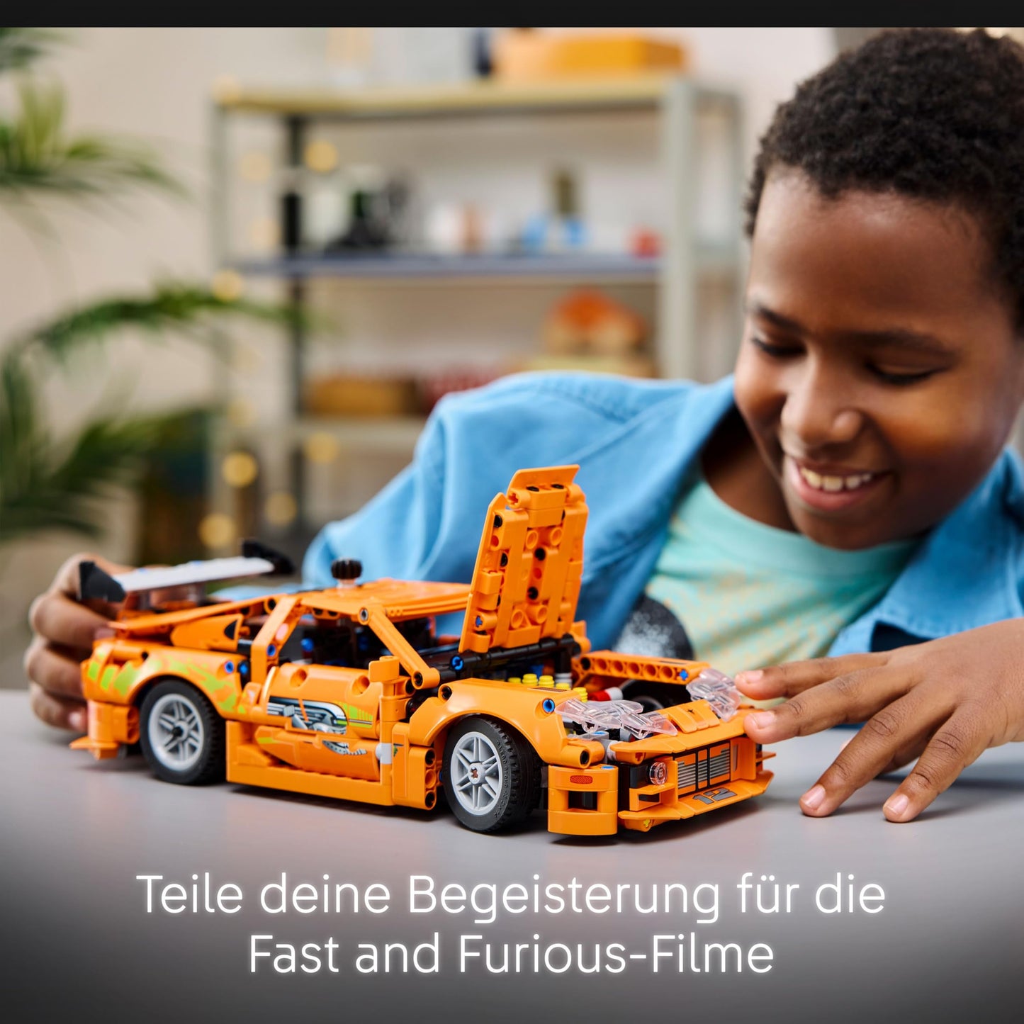 LEGO Technic Fast and Furious Toyota Supra MK4 - toy car - with 6-cylinder engine and opening doors - model set for boys and girls aged 9 and up - birthday gift idea 42204