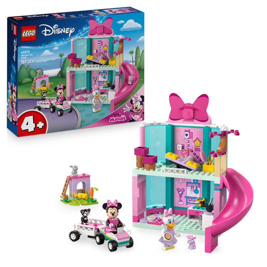 LEGO ǀ Disney Minnie's Animal Hotel - building and play set for Mickey Mouse Clubhouse - building toy for preschool children with 2 mini figures - gift for girls and boys aged 4 and up - 43274