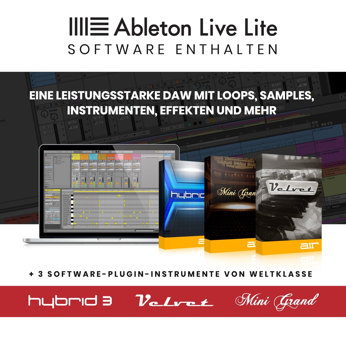 Akai Professional APC Key 25 MK2 - USB MIDI keyboard controller for clip launching with Ableton Live Lite, 25 keys, 40 RGB pads and 8 rotary controls - APCKEY25MK2
