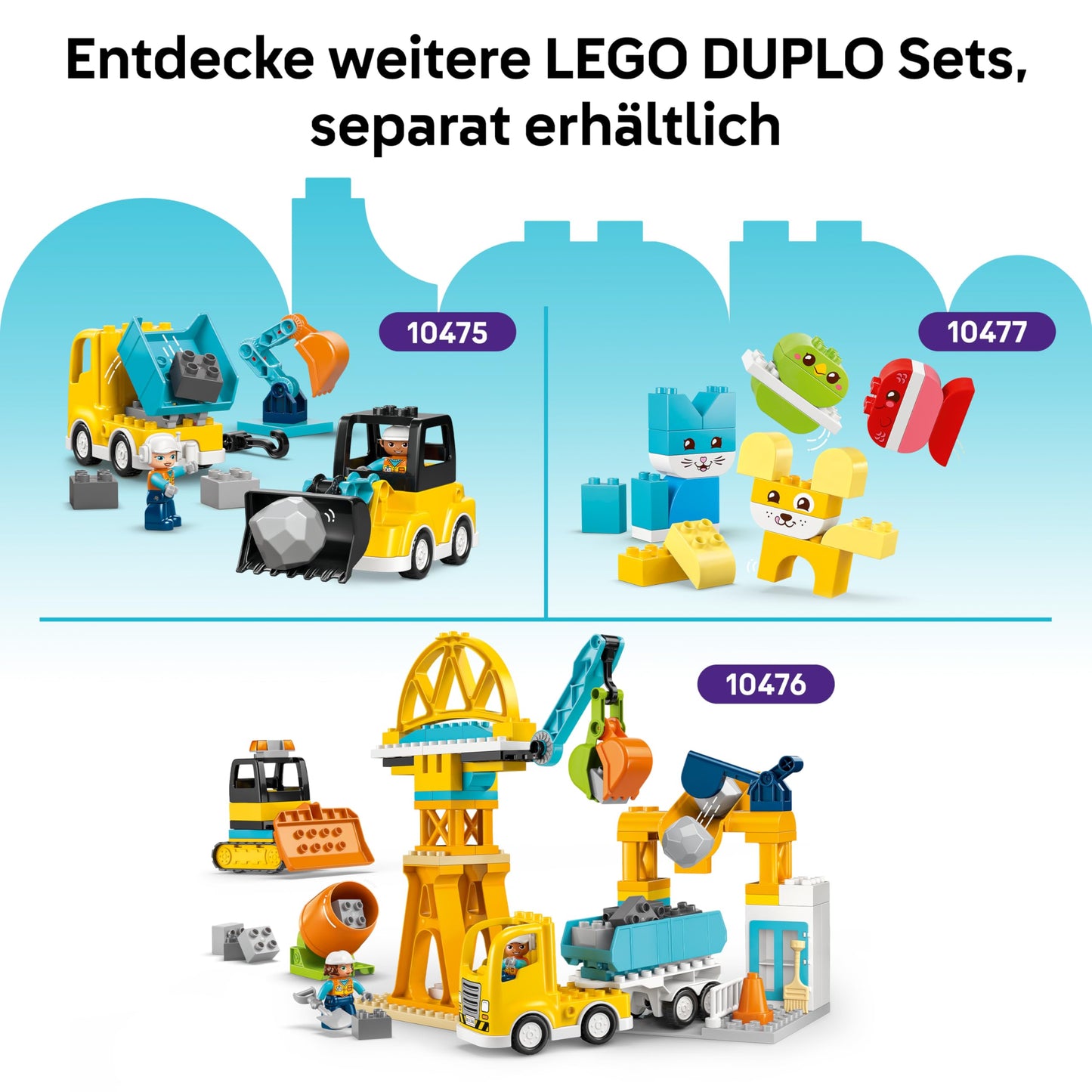 LEGO DUPLO 3-in-1 Modern Family House with Figures - Toddlers Learning Toy for Fine Motor Skills - Montessori Toy with Dollhouse Accessories - Gift for Girls and Boys from 2 Years - 10470