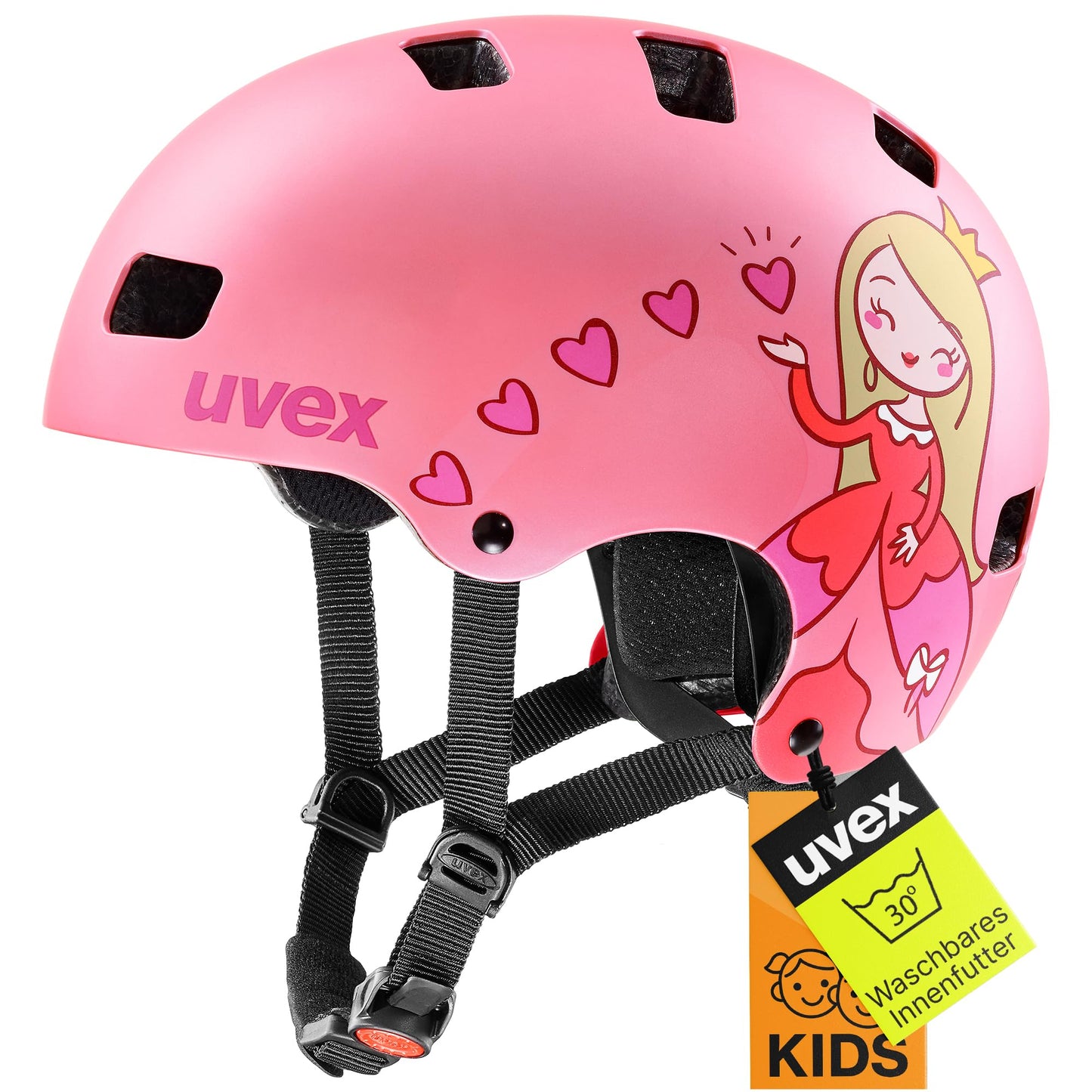 uvex Kid 3 cc - robust bicycle helmet for children - individual size adjustment - optimized ventilation - pink matt - 51-55 cm - S4149050215