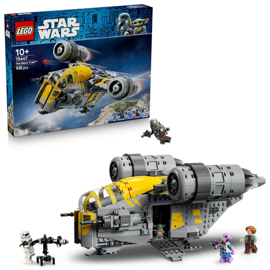 LEGO Star Wars 75447 Razor Crest - The Mandalorian and Grogu set with 4 minifigures & Grogu figure - birthday gift for boys, girls and film fans aged 10 and over