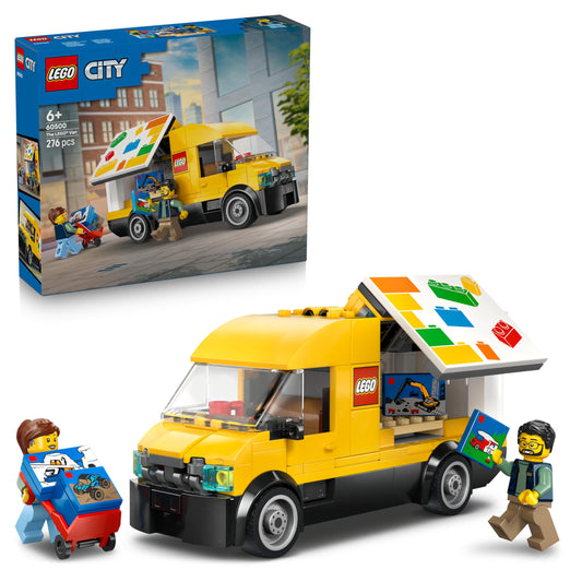LEGO City: The LEGO delivery truck - model building with 2 minifigures, transport truck and accessories - birthday gift for boys aged 6 and over - 60500
