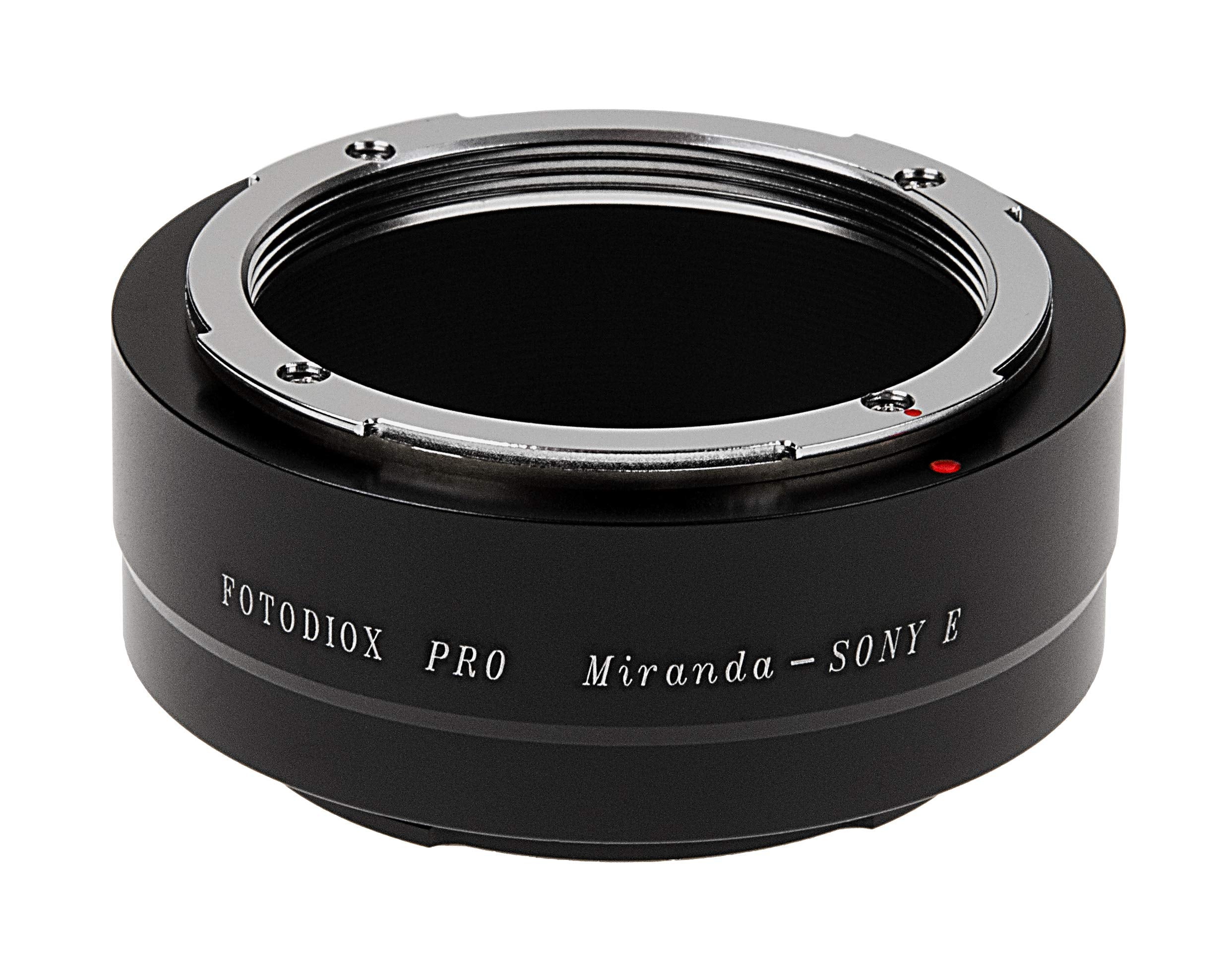 Fotodiox Pro Lens Mount Adapter Compatible with Miranda (Mir) Lenses on Sony E-Mount Cameras - MIR-SnyE-Pro