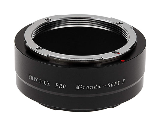 Fotodiox Pro Lens Mount Adapter Compatible with Miranda (Mir) Lenses on Sony E-Mount Cameras - MIR-SnyE-Pro