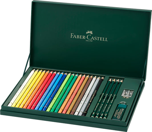 Faber-Castell - Mixed Media Gift Set 26 Pieces Polychromo - 210051
