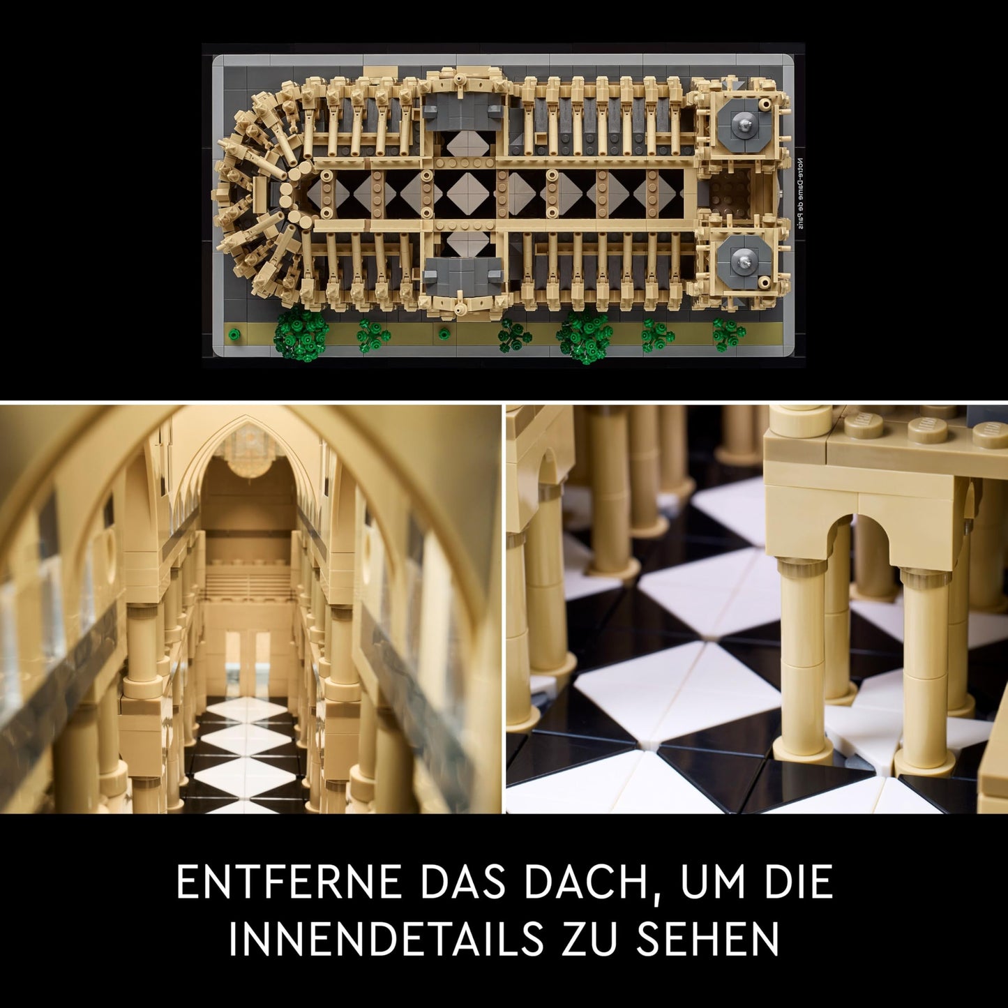 LEGO Architecture Notre-Dame de Paris, adult collectible, souvenir from France, gift for women, men, globetrotters and all history enthusiasts, architectural model building 21061