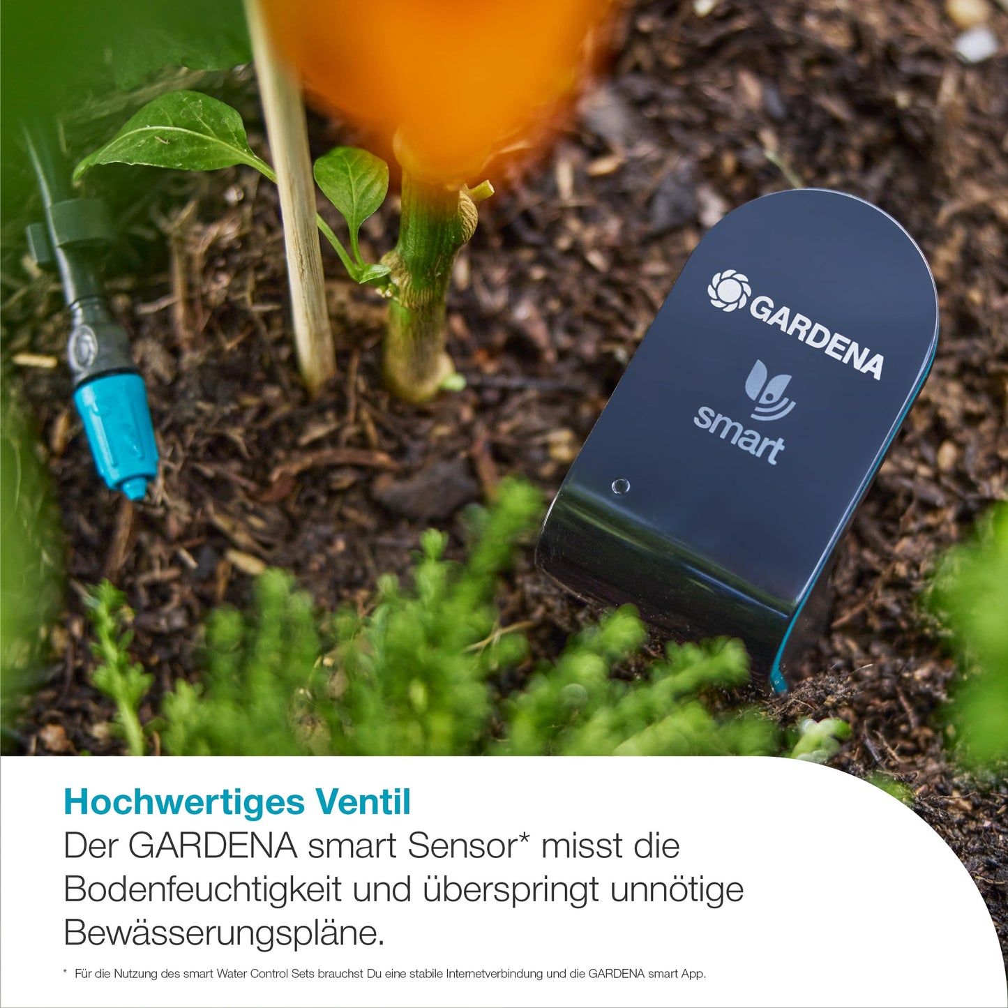 Gardena smart Sensor Control Set irrigation control; smart: data-controlled irrigation*, smart home integration*, soil moisture sensor included, high-quality valve technology (19045-20)