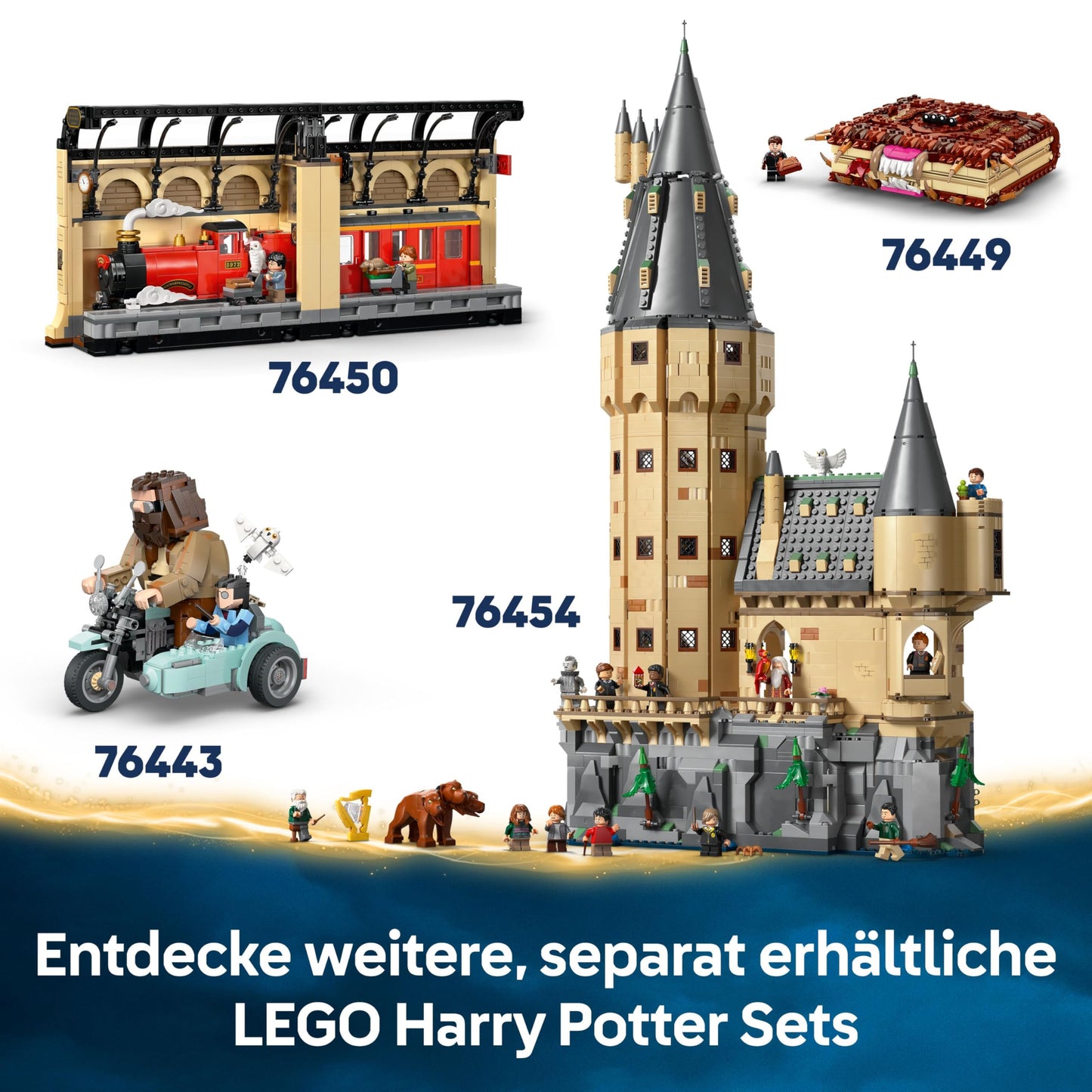 LEGO Harry Potter Fawkes: Dumbledore's Phoenix Toy with Sorting Hat, Gryffindor Sword & Baby Fawkes - Birthday Gift for Girls and Boys Ages 8 and Up - 76448