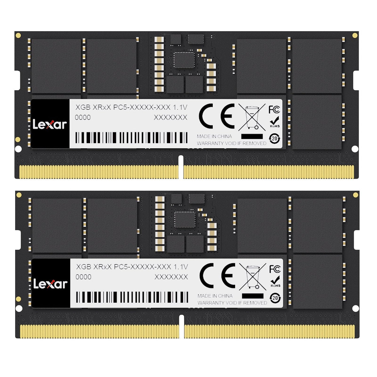 Lexar SODIMM 32GB Kit (2x16GB) DDR5 RAM 5600MHz, 262-Pin SODIMM Laptop RAM, High Performance Gaming DRAM SO-DIMM for Laptop Memory/All-in-One Intel NUC Mini PC, 1.1V, CL46-45-45-90 - LD5S16G56C46ST-BGD