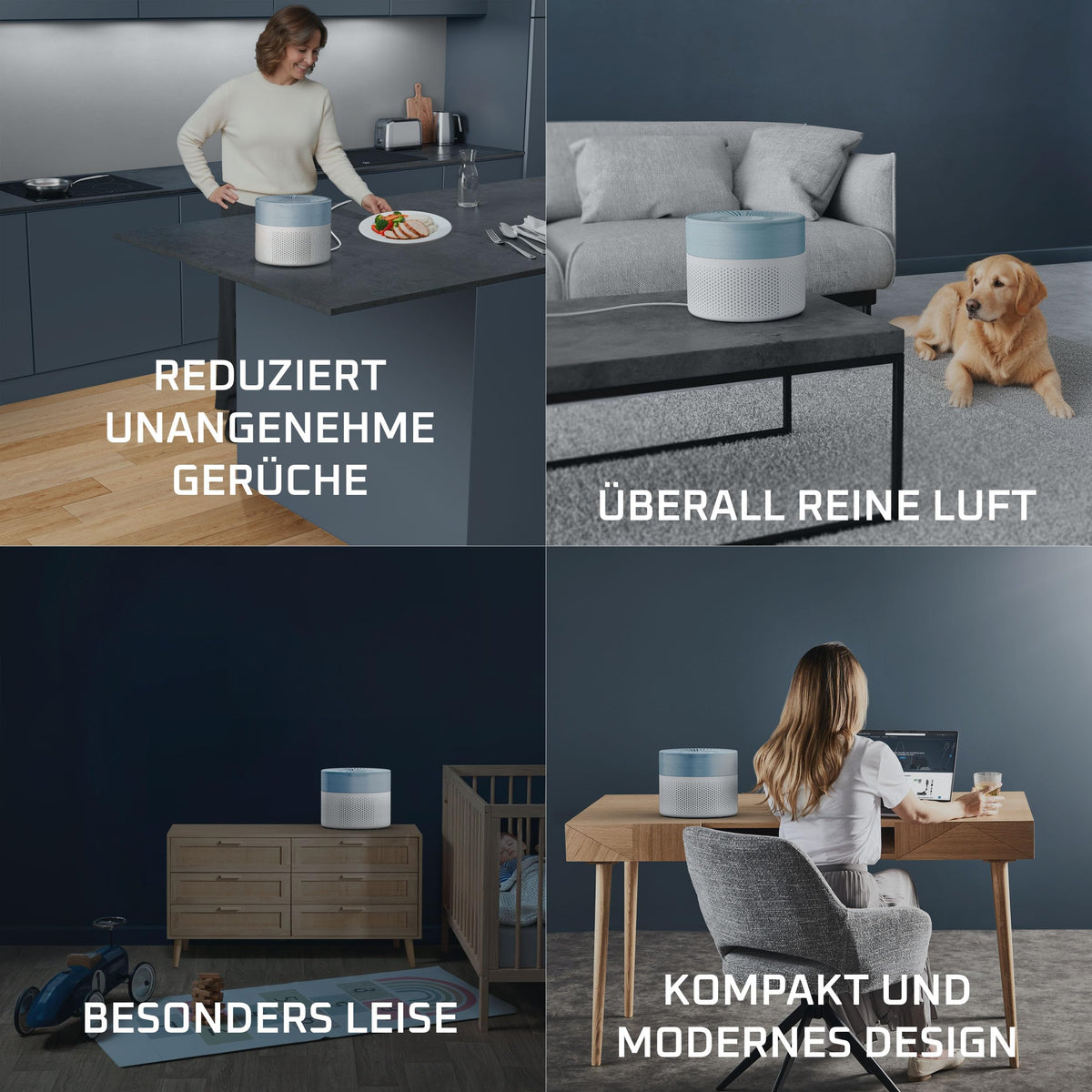 Rowenta Pure Air Mini Air Purifier, for home, ultra-compact size - PU1520F0