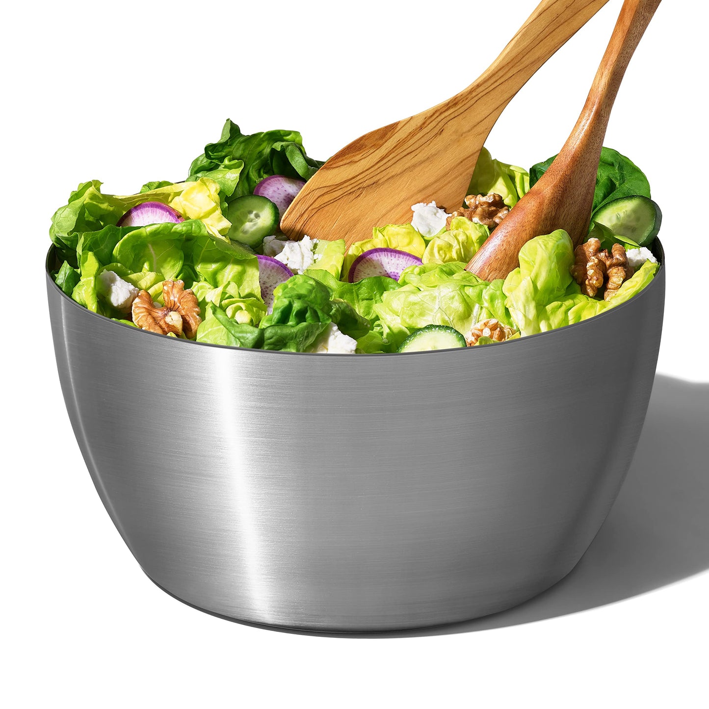 OXO Steel salad spinner made of stainless steel with lid - for washing and drying salad - 1071497