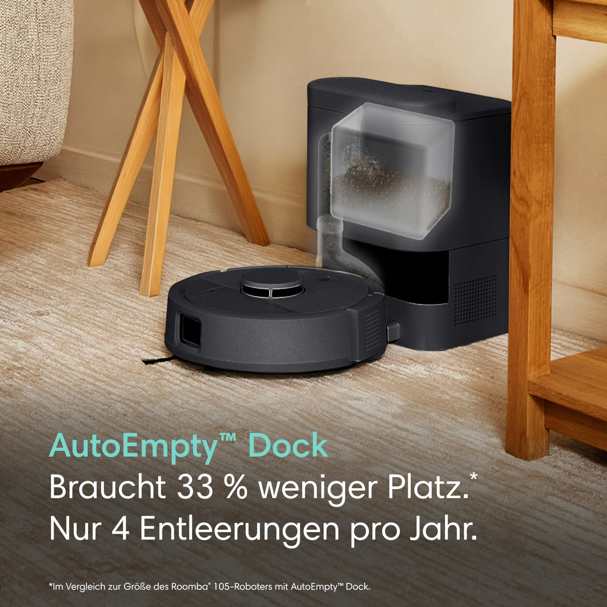 iRobot Roomba Mini Vacuum Robot with Mopping Function, AutoEmpty Base, LiDAR - F155040
