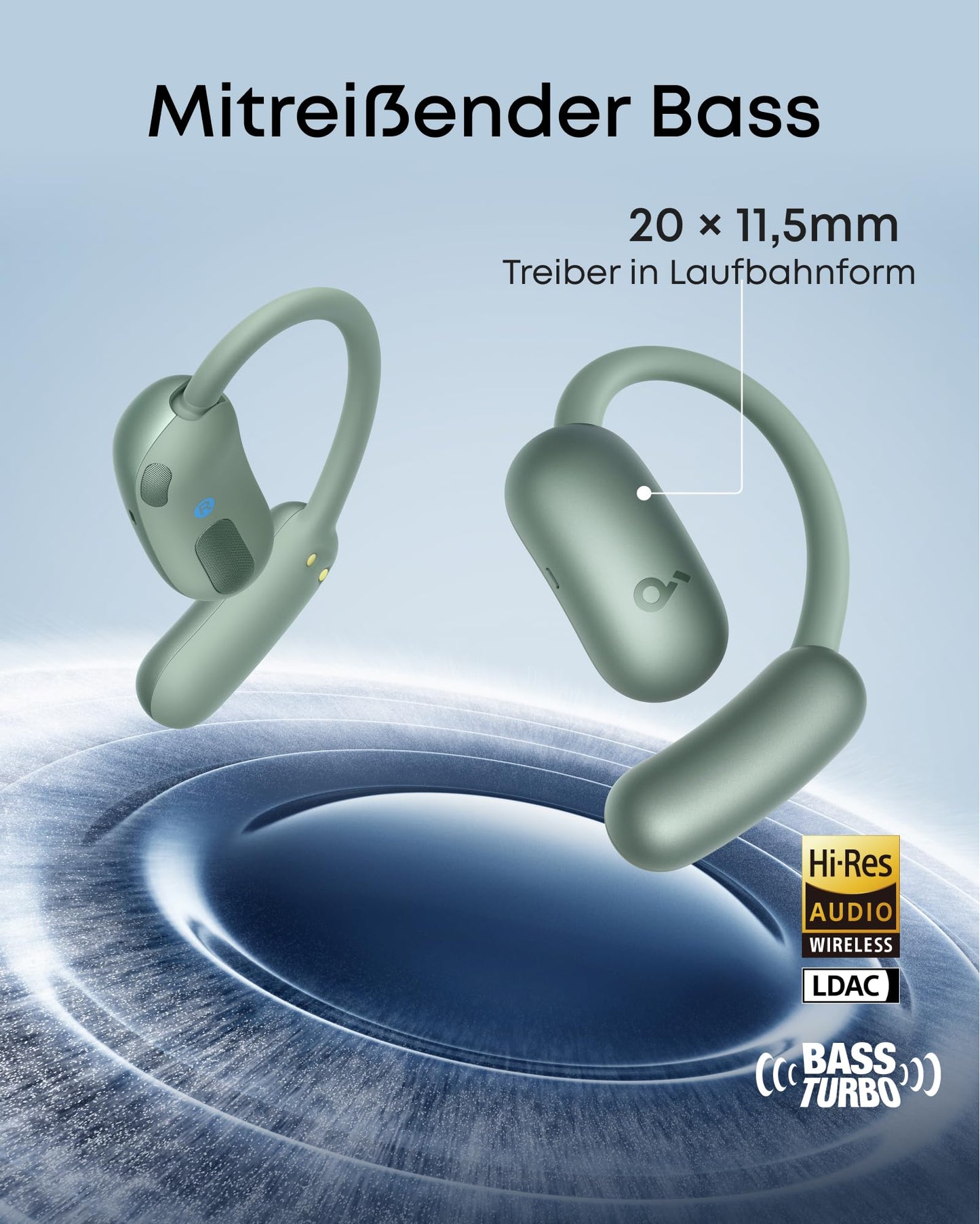 soundcore by Anker AeroFit 2, open-ear headphones, AI translation, IP55 - A3874