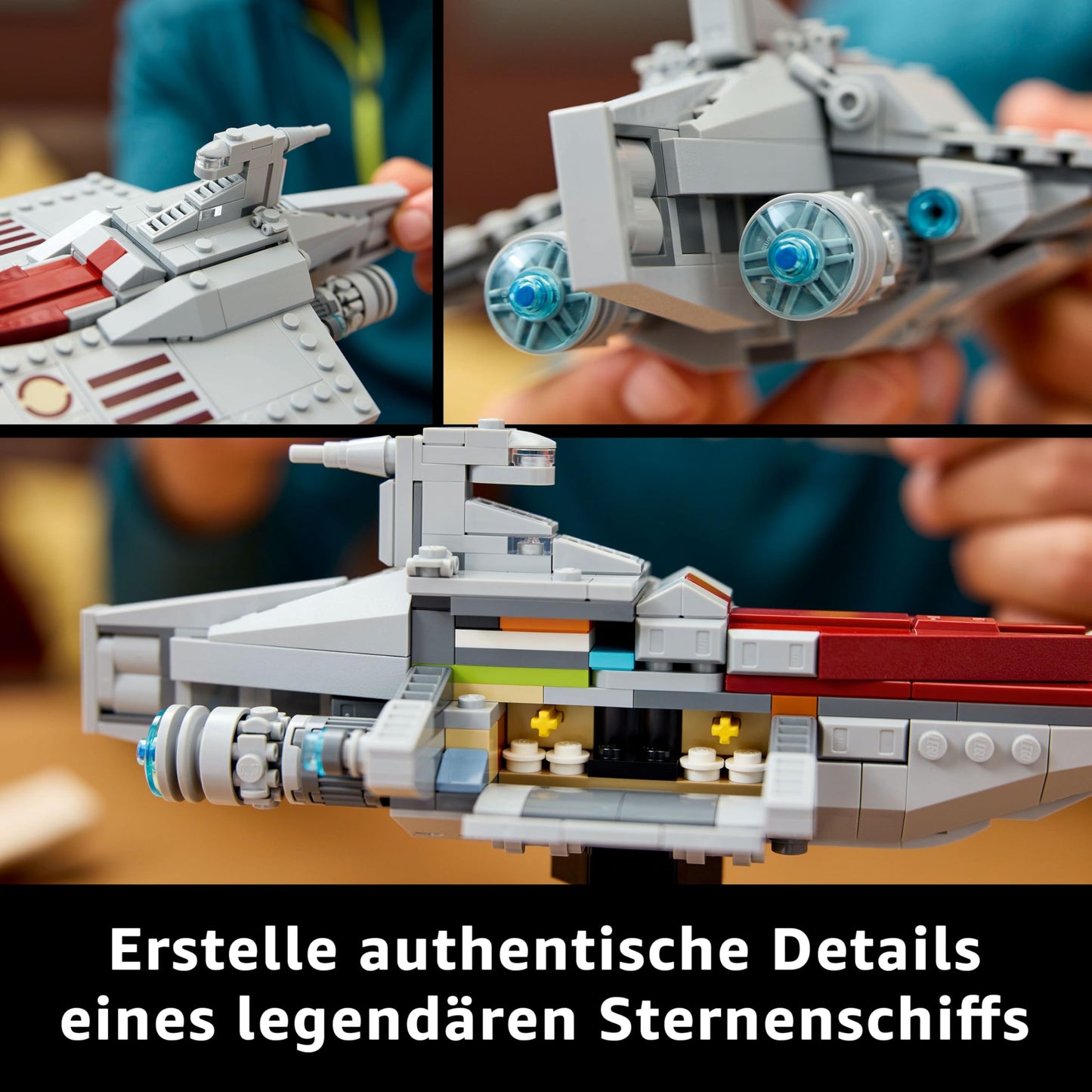 LEGO Star Wars 75404 Acclamator Class Assault Ship from Attack of the Clones - Starship to collect, build and display - Fantasy building set - Gift for adult and young fans