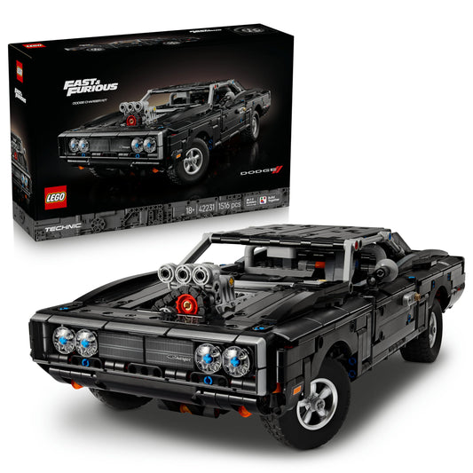 LEGO Technic Fast and Furious Dodge Charger R/T car - model car for adults - collector's set with V8 engine and suspension - nostalgic gift for film fans - 42231