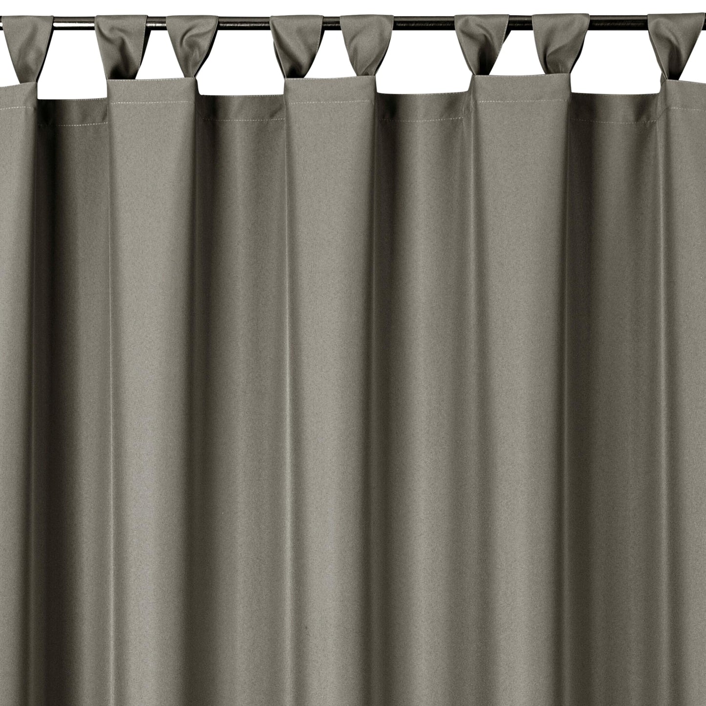 Eurofirany Garden outdoor curtain with loop curtain - 1 piece. Removable loops, sun protection, privacy screen, windproof, waterproof curtain for gazebo, terrace, pergola, 155 x 240 cm, cappuccino - ZAS/GARDEN