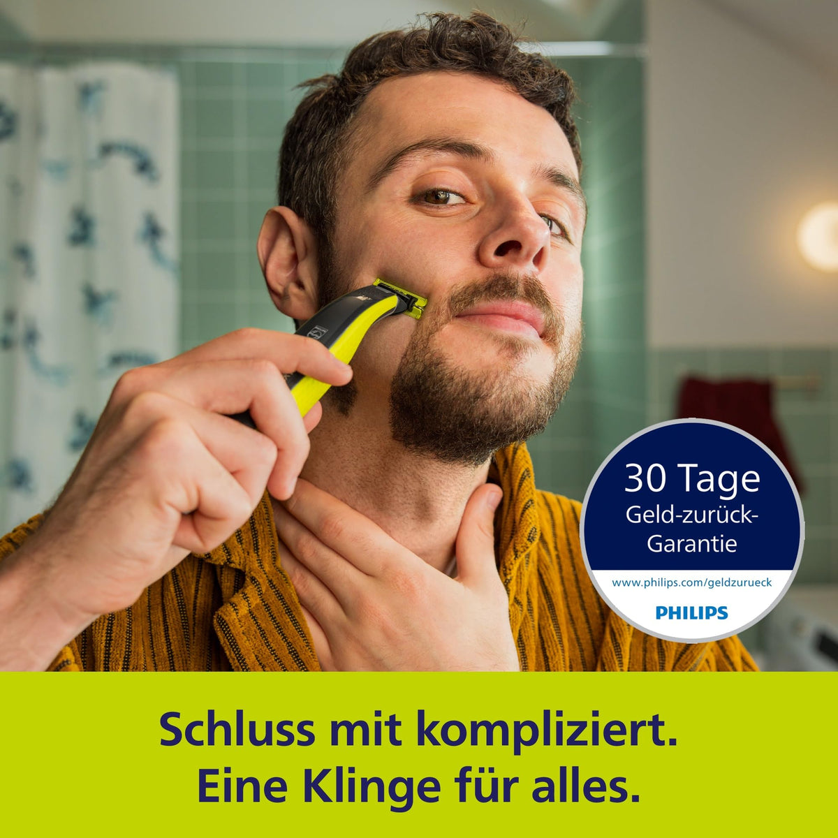 PHILIPS OneBlade 360 Face & Body - electric shaver, trimmer & body groomer, 3x 360 blades, 4x trimming attachments (1/2/3/5 mm), 2x body attachments, wet & dry shaving for face & body (QP2834/31)