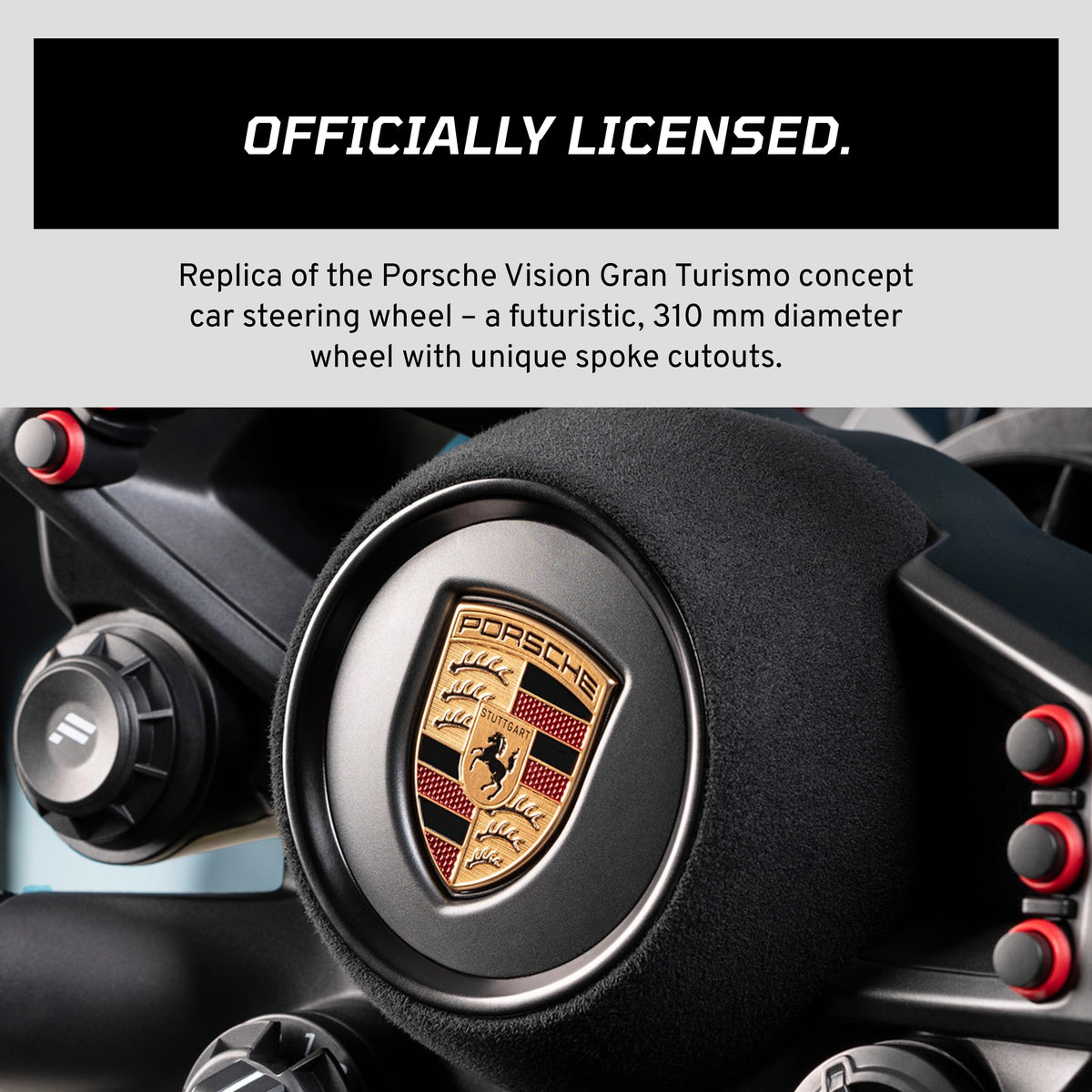 Fanatec Sim Racing CSL Elite Steering Wheel Porsche Vision GT – PC PS5 PS4 - CSL_E_SW_PVGT