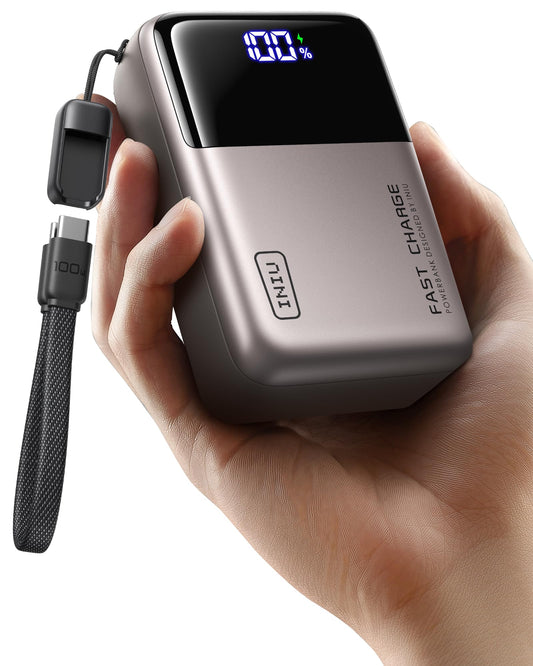 INIU 100W Laptop Power Bank, Ultra Compact 25000mAh Fast Charging Power Bank - P63