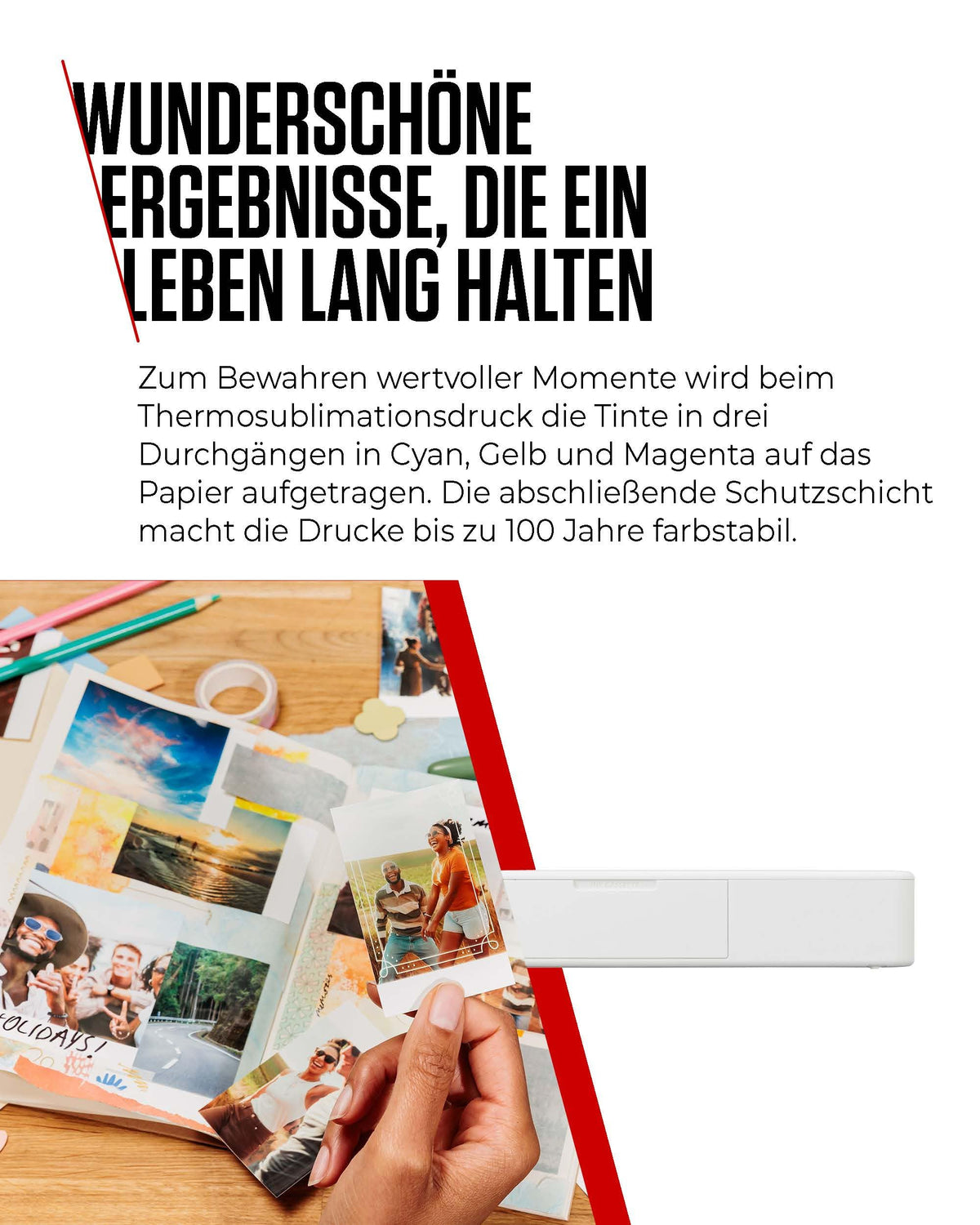 Canon SELPHY QX20 Mini Photo Printer Mobile, Stickers, 100-Year Stability - QX20-WH
