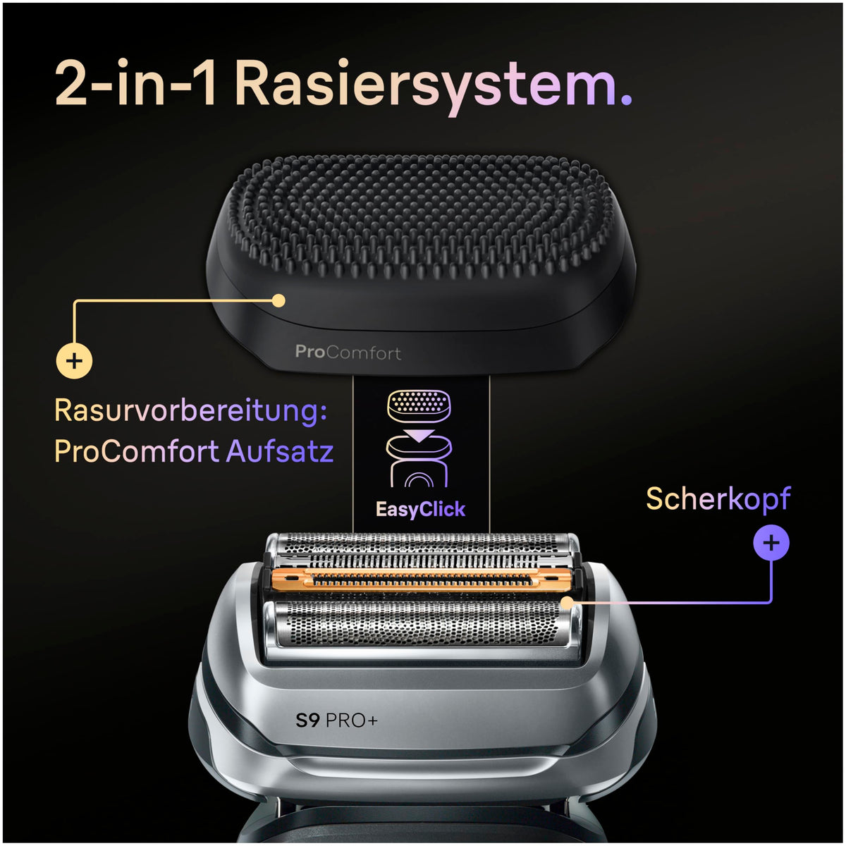 Braun Rasierer Herren Elektrisch Series 9 PRO+, 9690cce, Schwarz