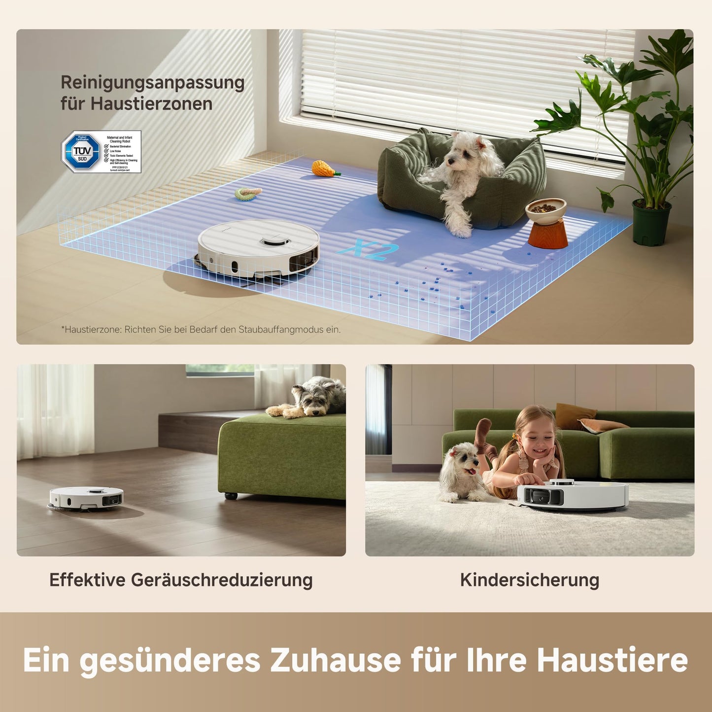 DREAME L10s Ultra Gen 3 Kit robot vacuum cleaner with mopping function with a suction power of 25,000 Pa, extendable side brush and mop, self-cleaning all-in-one docking station, control via app and voice - RLL53SE