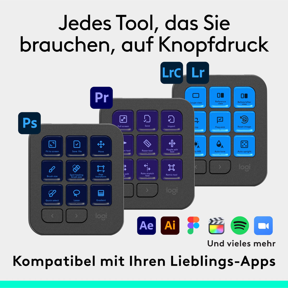 Logitech MX Creative Console, Programmable Keypad - 920-012931