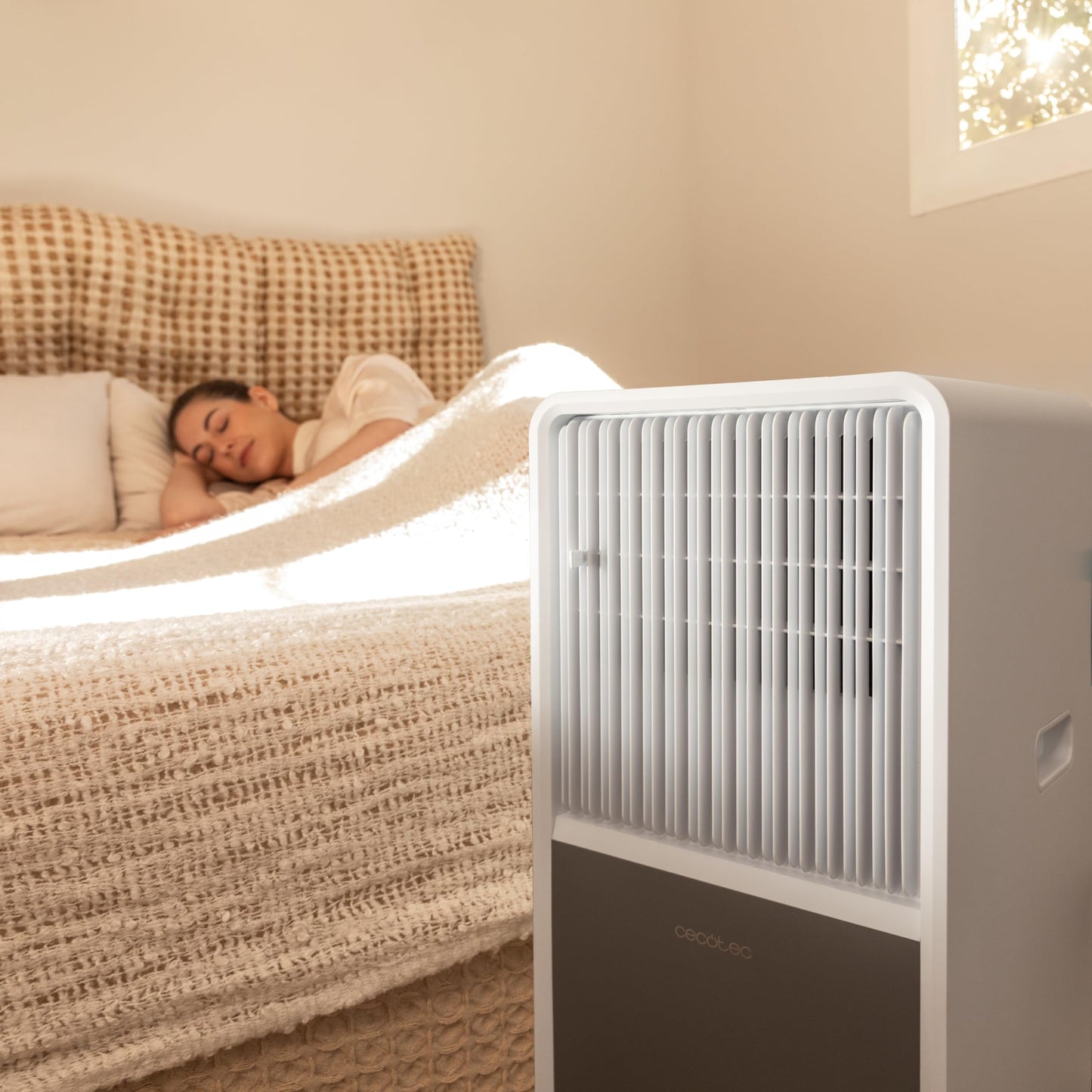 Cecotec portable air conditioner ForceClima 9150 Style, 9000 BTU, coverage area 25m2, remote control, touch control, LED display, 4 modes, 2 speeds, dehumidification mode, timer - 08164