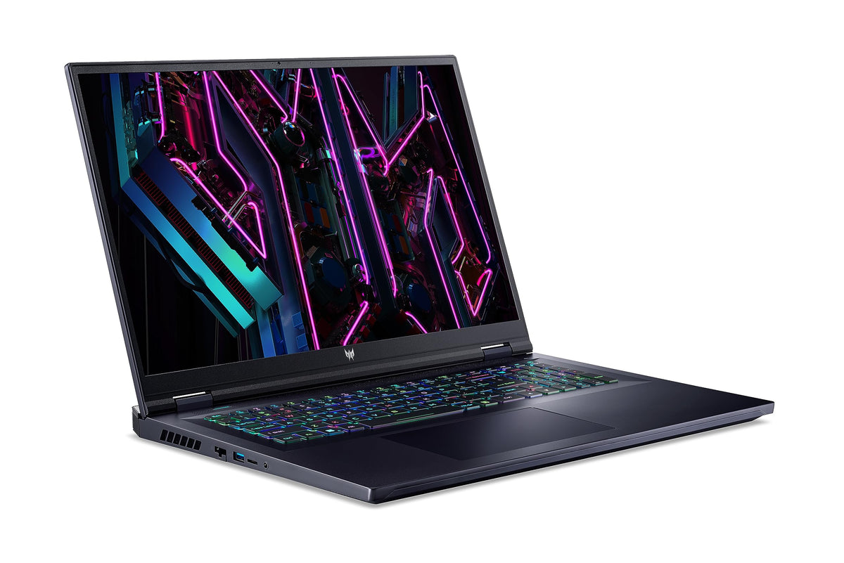 Acer Predator Helios 18 (PH18-71-750Y) Gaming Laptop, 18" WQXGA IPS 165Hz Display, Intel Core i7 13700HX, 32 GB RAM, 1 TB SSD, NVIDIA GeForce RTX 4070, Windows 11, QWERTZ Keyboard, black - NHQKSEG005