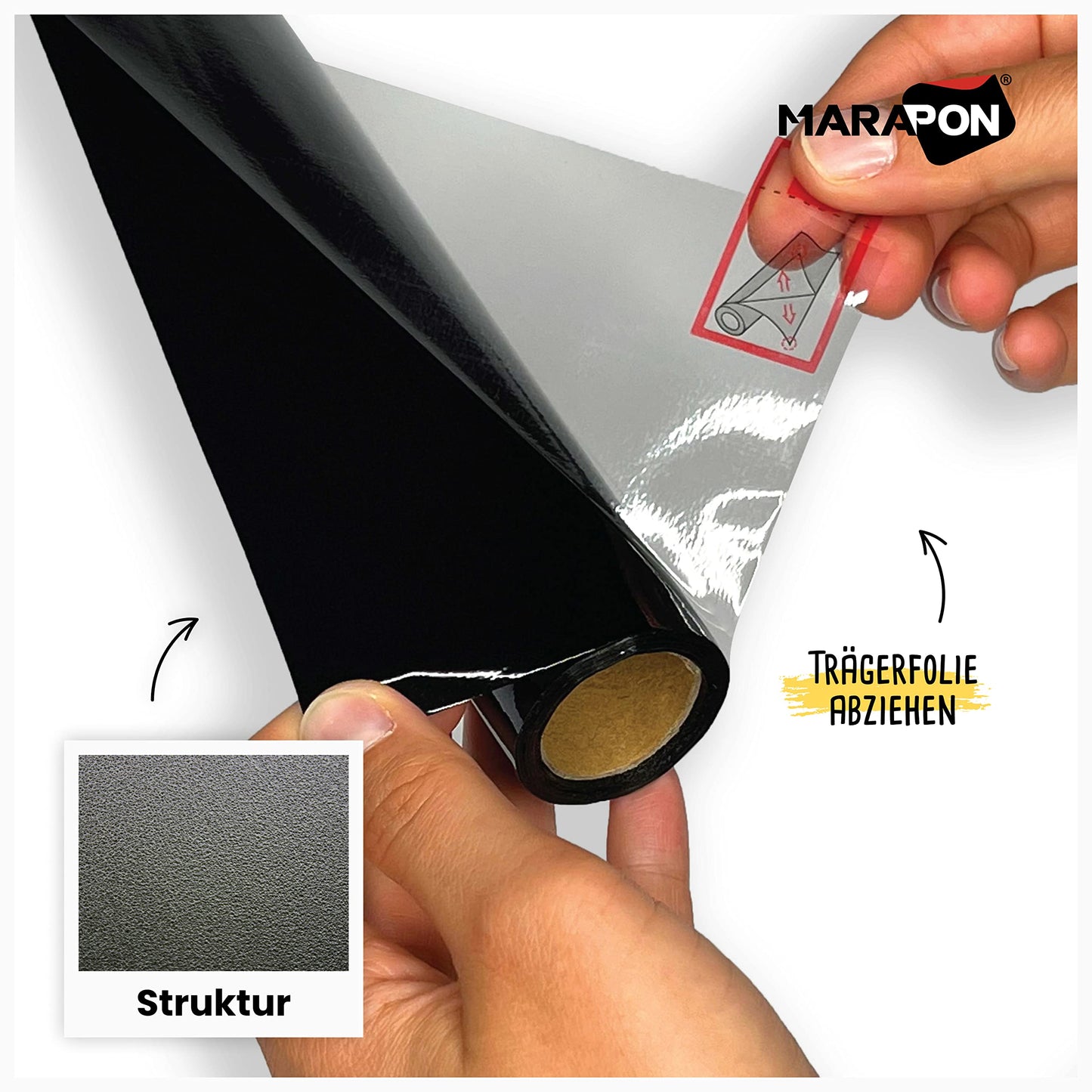 MARAPON window film opaque self-adhesive in black 1.18x2 m blackout film with high privacy protection privacy film window static adhesive film window privacy blackout glass film - MFF12020S