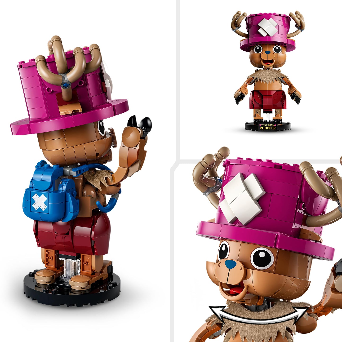 LEGO ONE PIECE Tony Tony Chopper - collectible figure with accessories including Rumble Ball - cute DIY decoration for desk or bedroom - gift for boys, girls and fans aged 9 and over - 75643