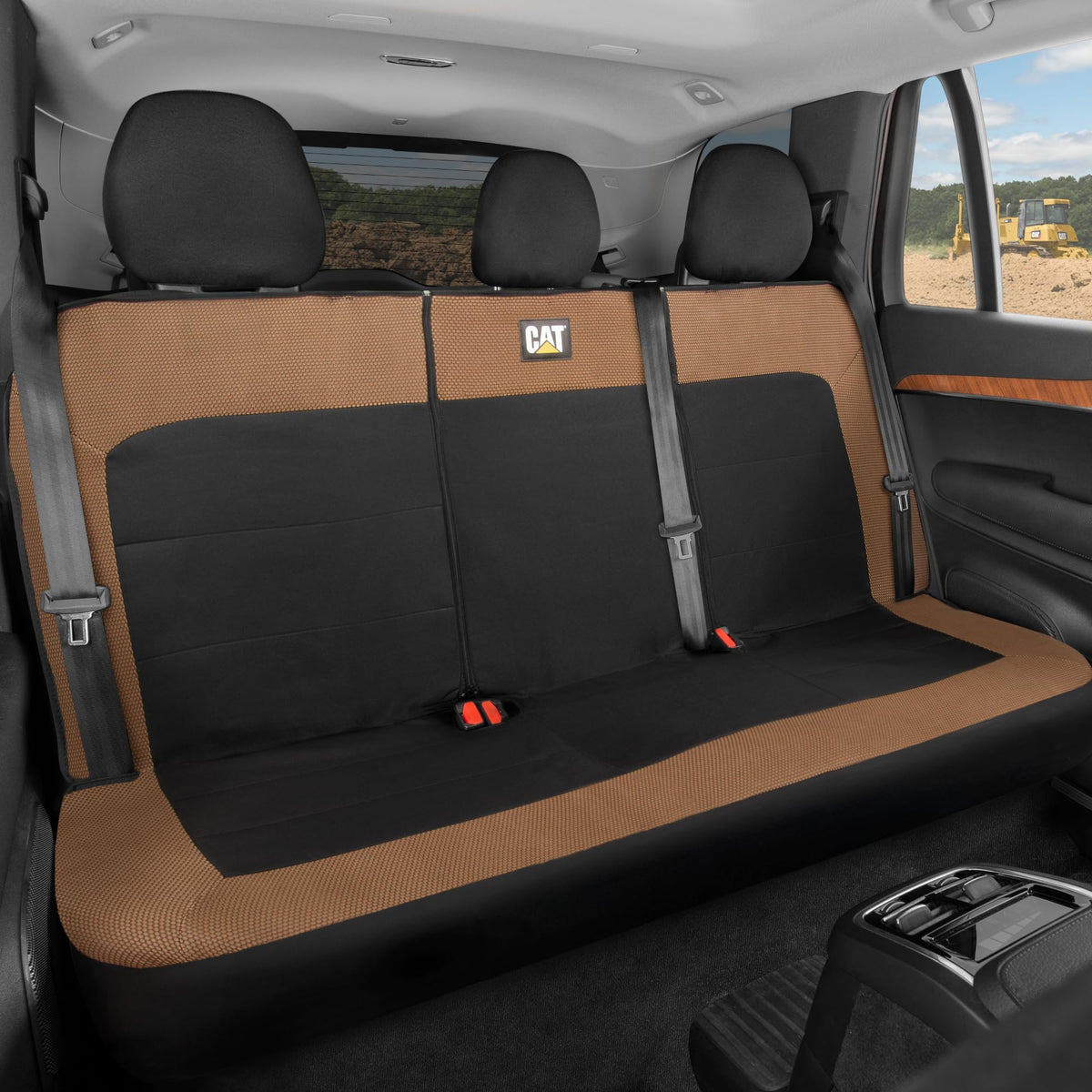 CAT MeshFlex husă pentru bancheta din spate pentru SUV-uri și pickups de dimensiuni medii - Protecție durabilă pentru bancheta din spate împărțită 60/40, husă pentru bancheta din spate, accesorii interioare auto, Non - CASC2281