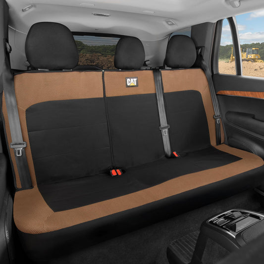 CAT MeshFlex Rear Seat Cover for Mid-Size SUVs and Pickups - Durable Protection for Split Rear Bench 60/40, Rear Seat Cover, Car Interior Accessories, Non - CASC2281