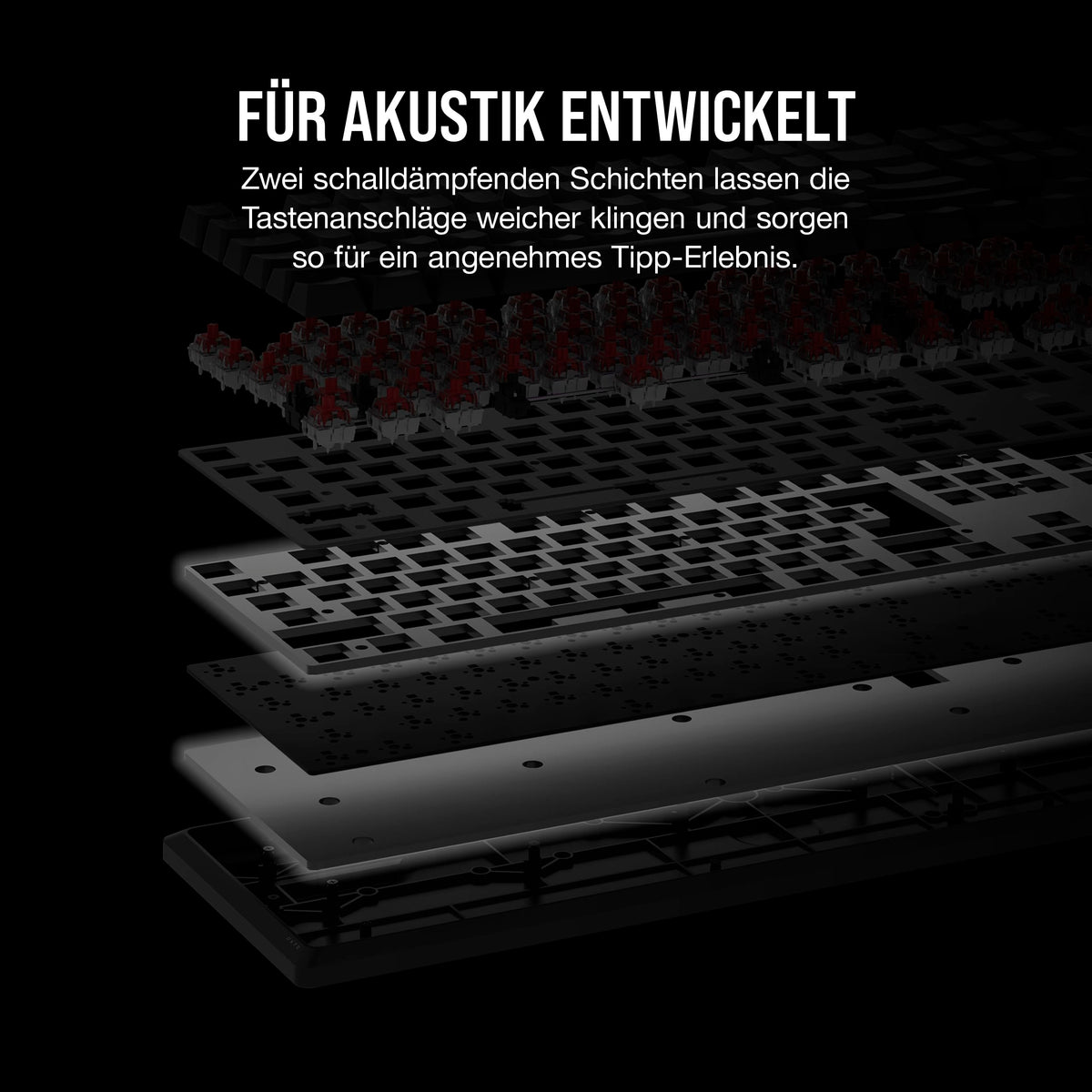 Corsair K70 CORE RGB SOCD Tastatur mecanică de gaming – Negru - CH-910981E-DE