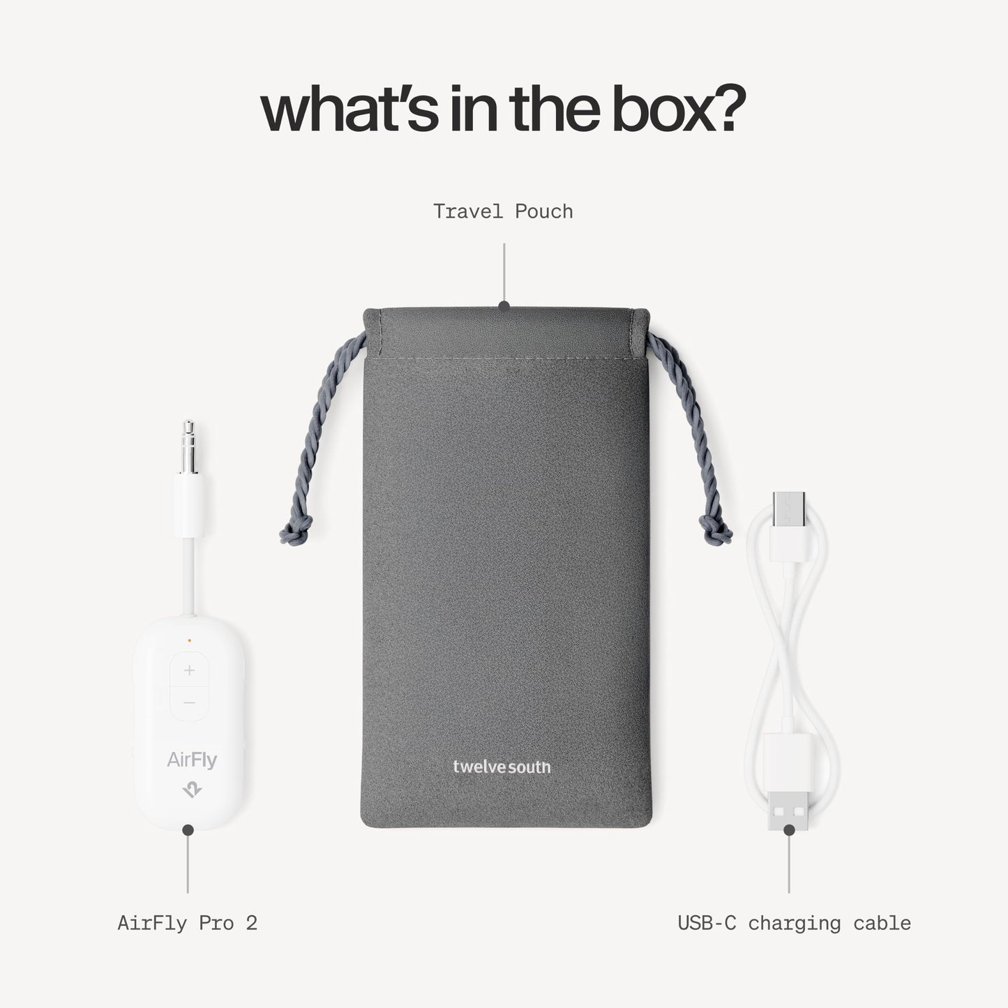 AirFly Pro 2 - Airplane Bluetooth Adapter Pairing 2 AirPods or Wireless Headphones - 3.5mm AUX Bluetooth Transmitter and Receiver for Cars, Boats, Treadmills, TVs and More - TS-2411